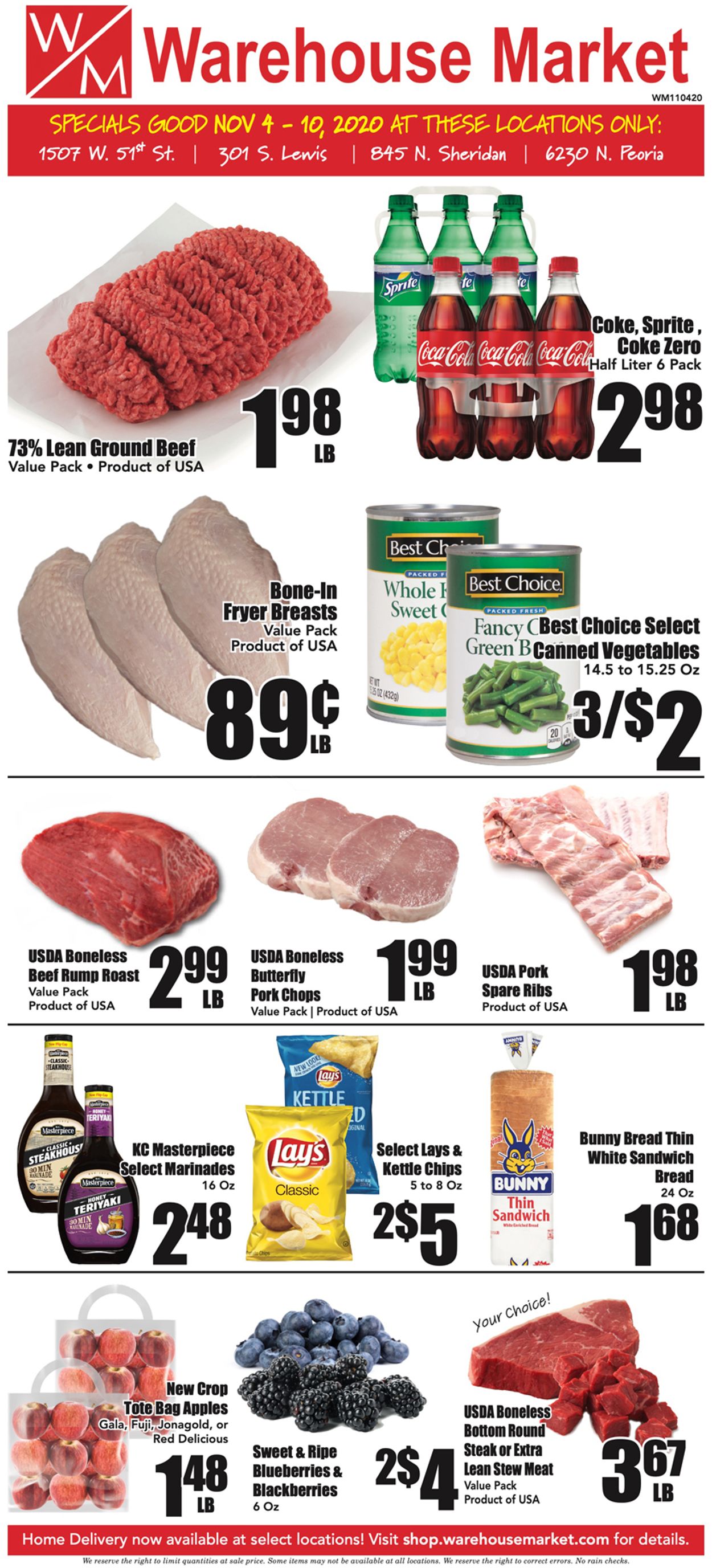 Warehouse Market Ad from 11/04/2020