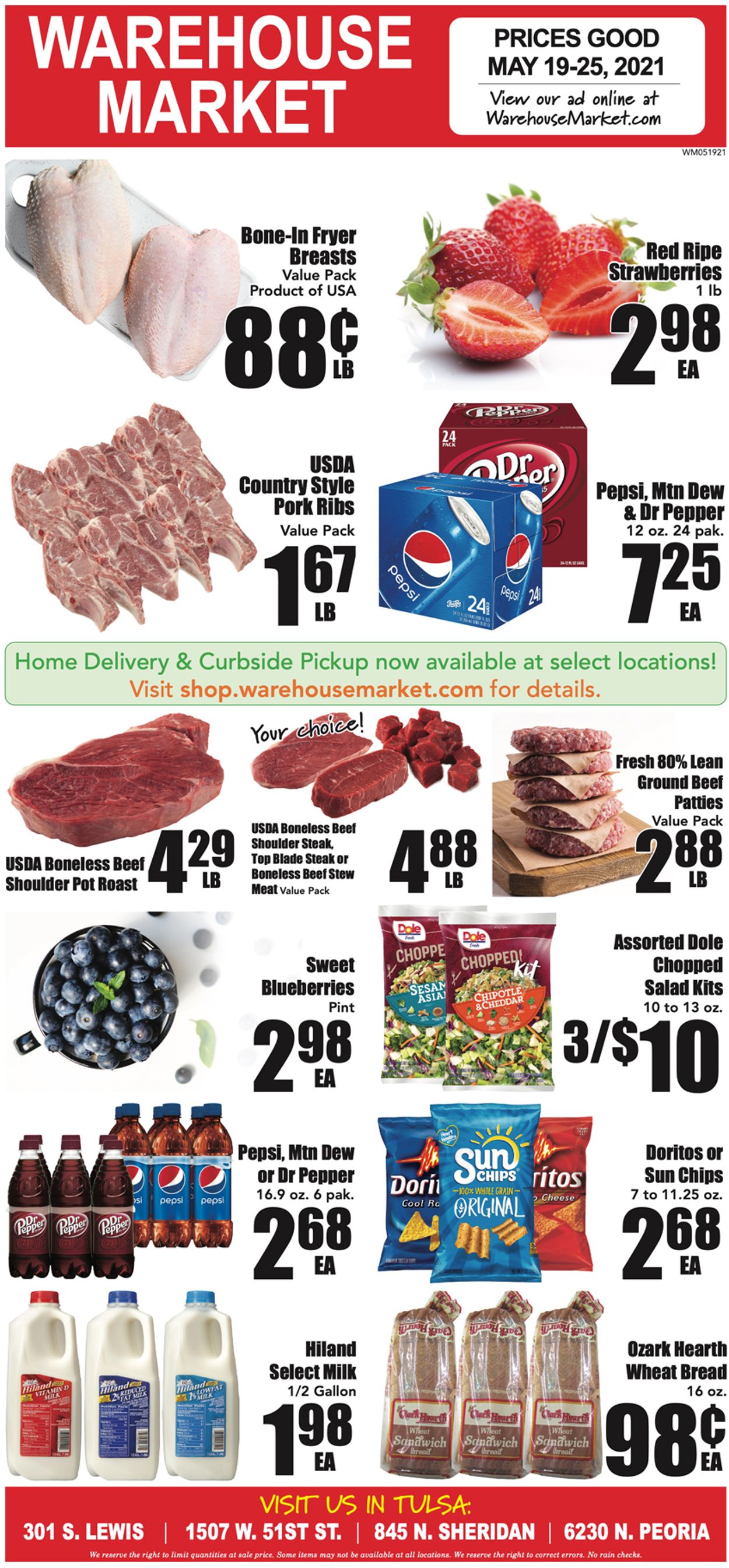 Warehouse Market Ad from 05/19/2021