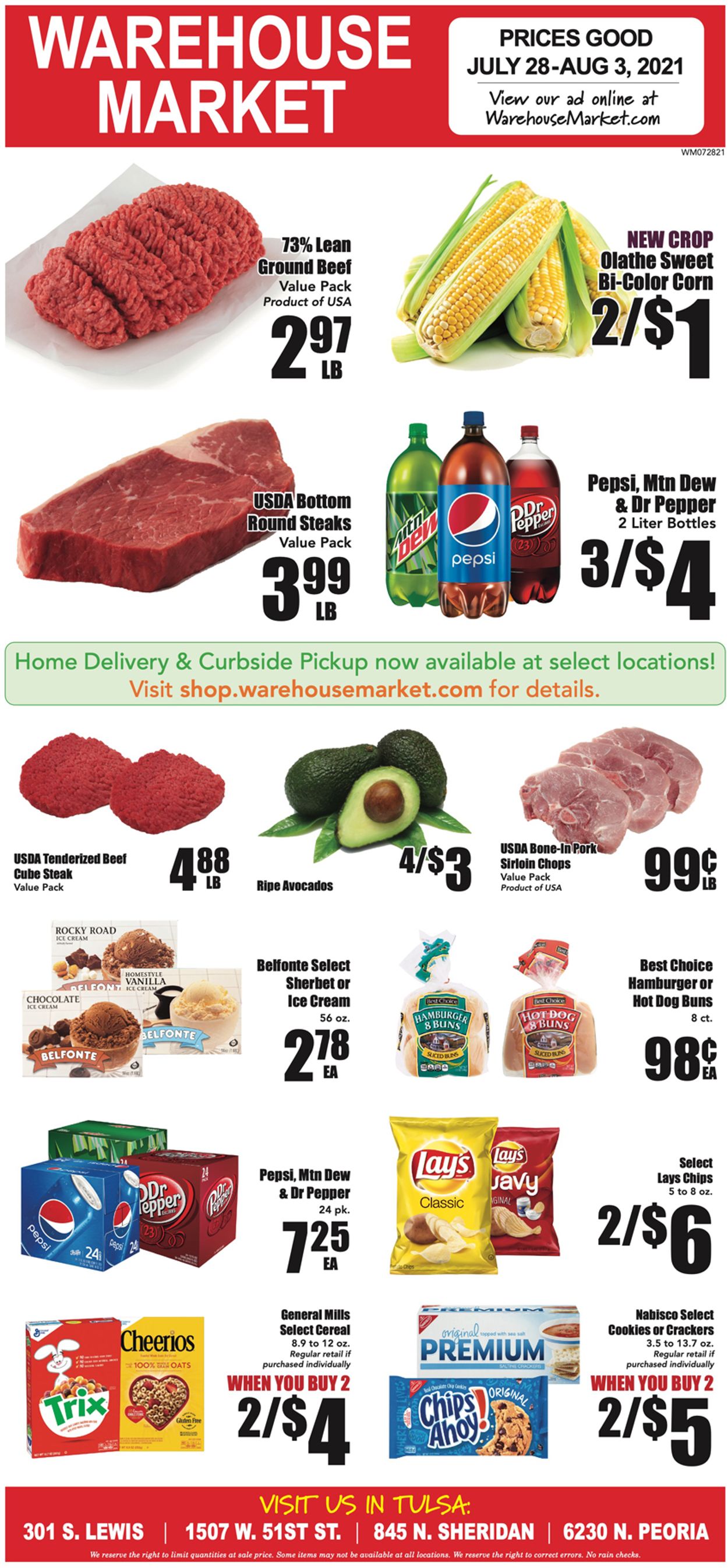 Warehouse Market Ad from 07/28/2021