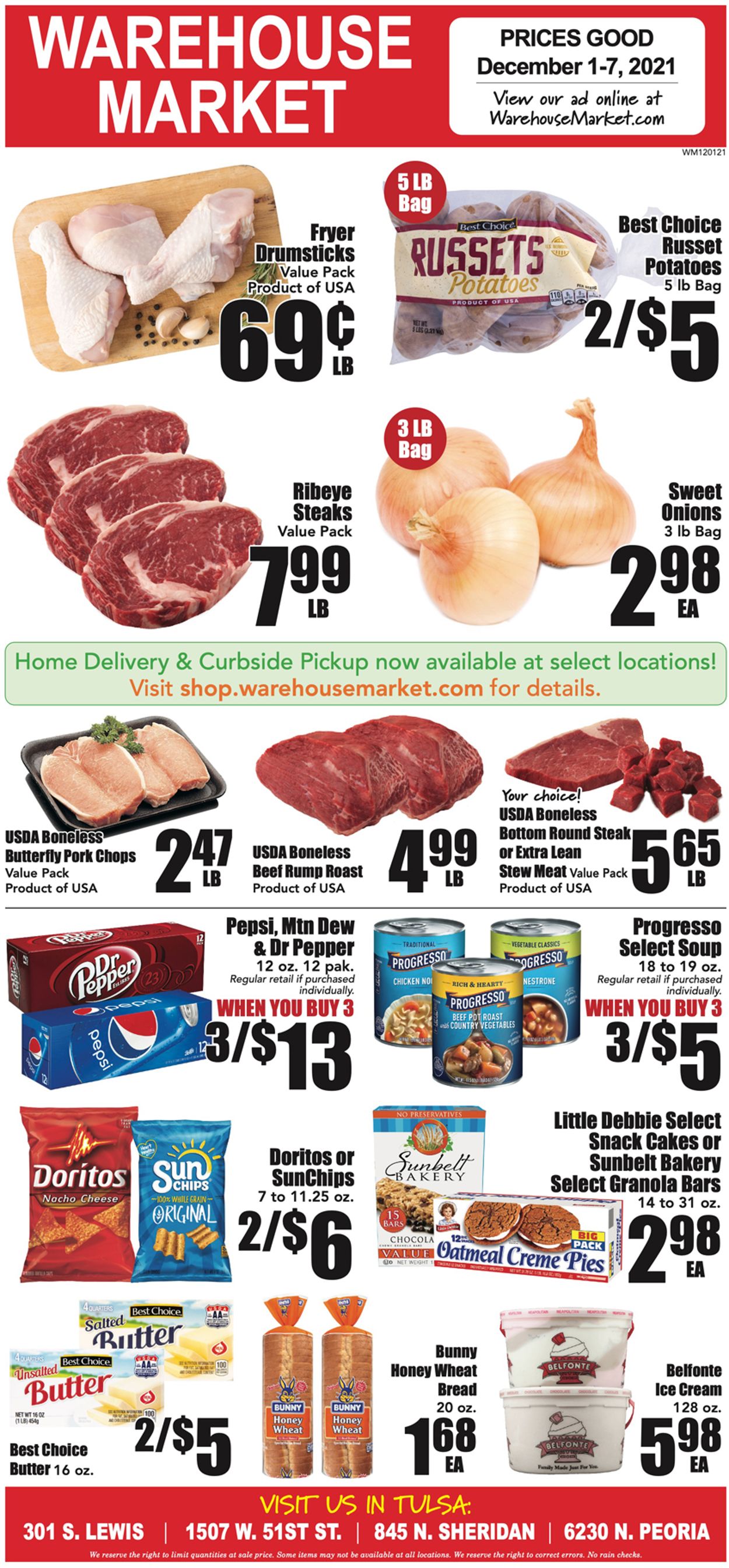Warehouse Market Ad from 12/01/2021