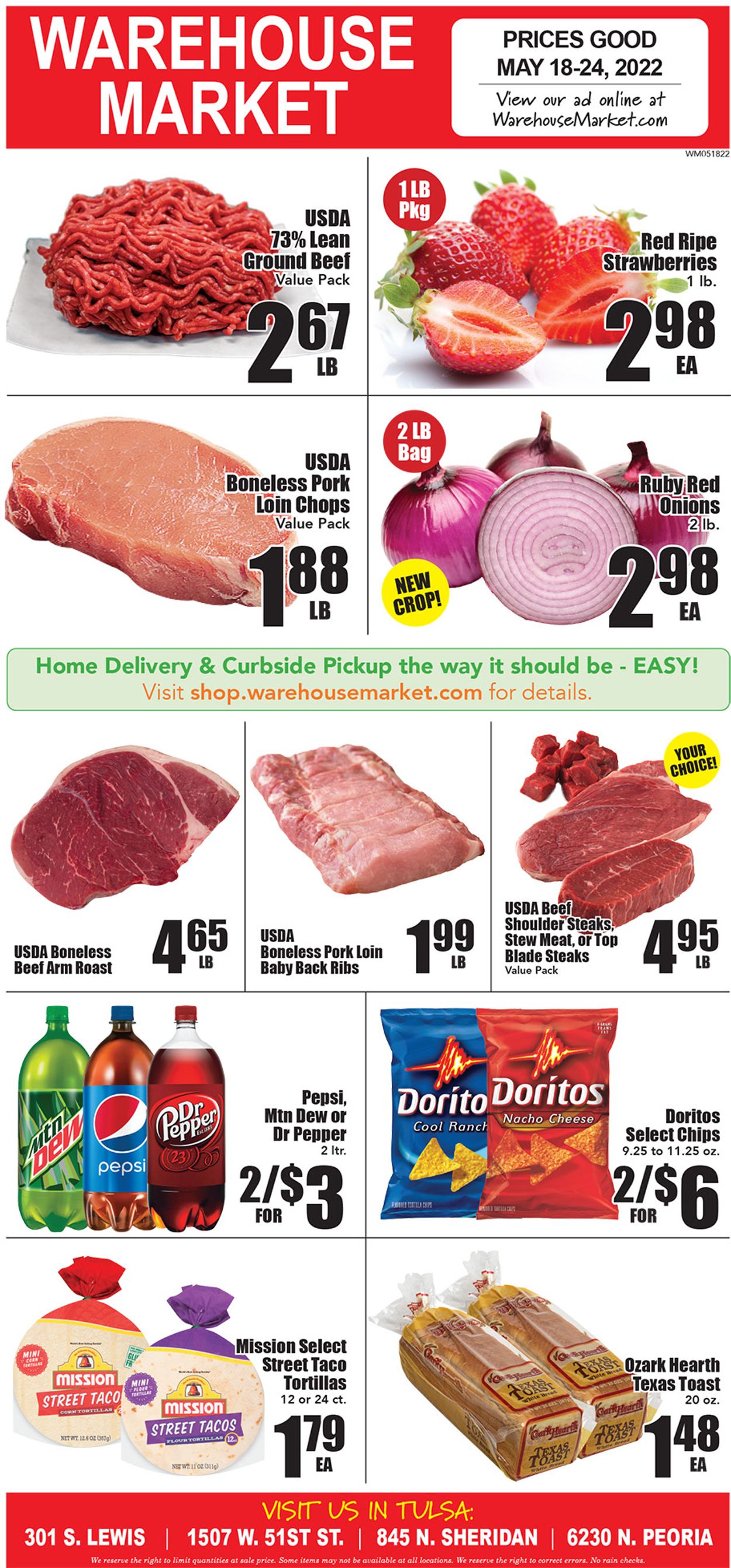 Warehouse Market Ad from 05/18/2022