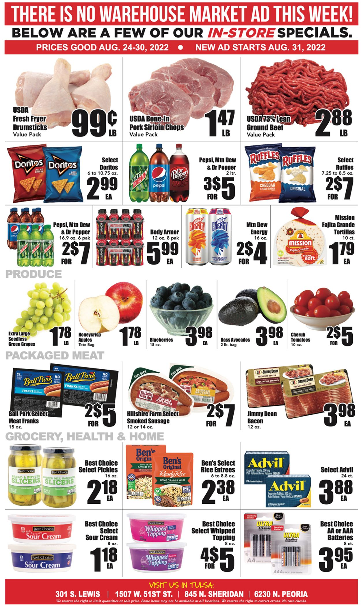 Warehouse Market Ad from 08/24/2022