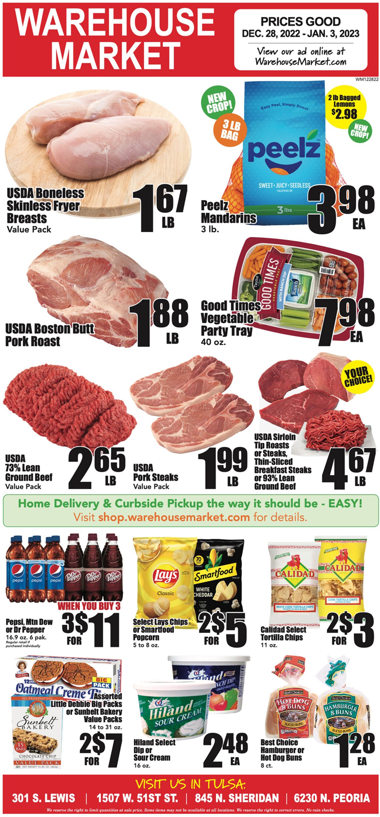 Warehouse Market Ad from 12/28/2022