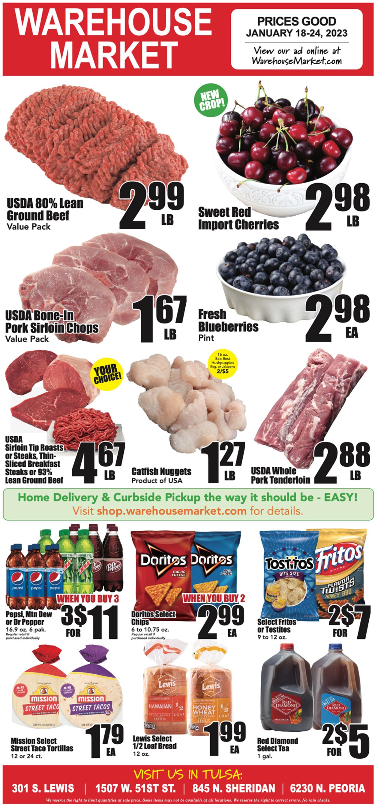 Warehouse Market Ad from 01/18/2023