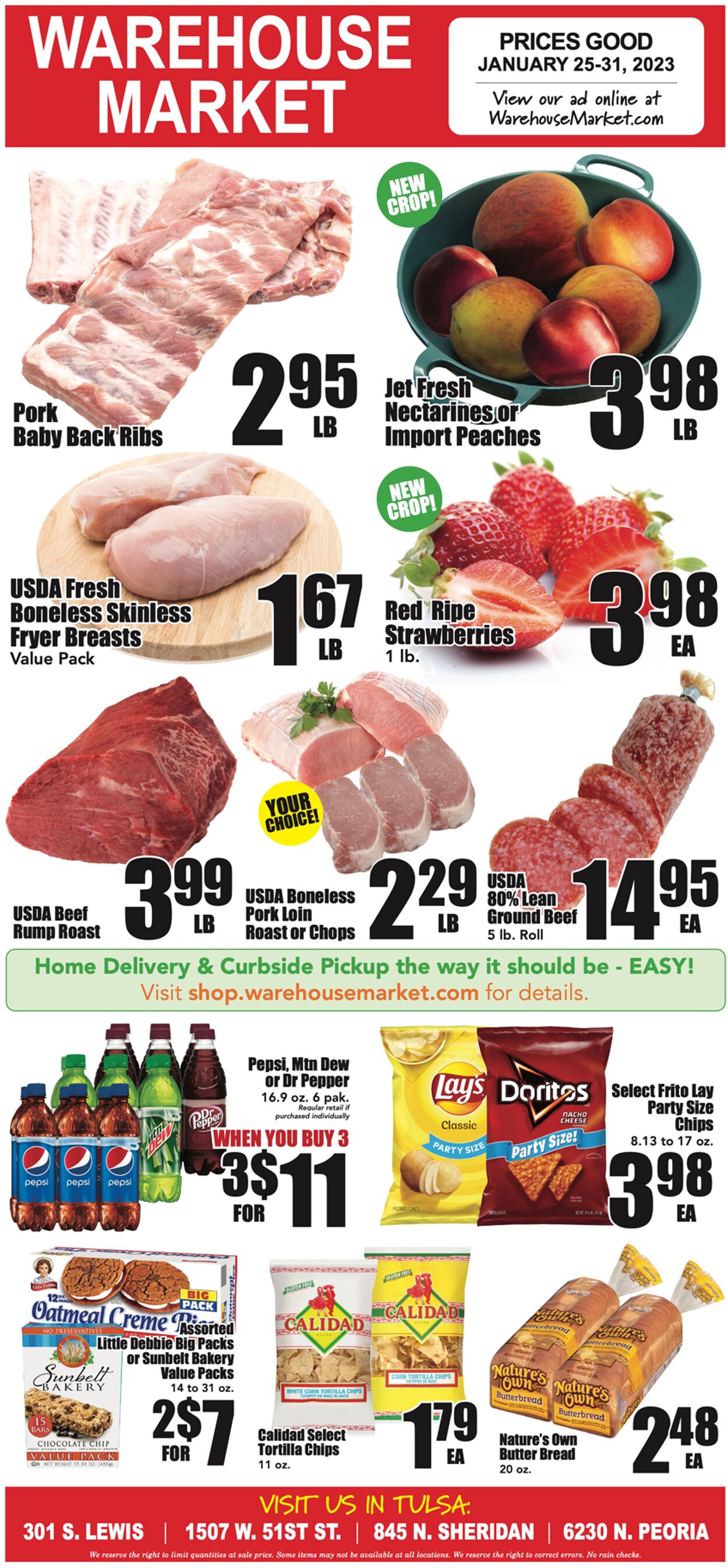Warehouse Market Ad from 01/25/2023