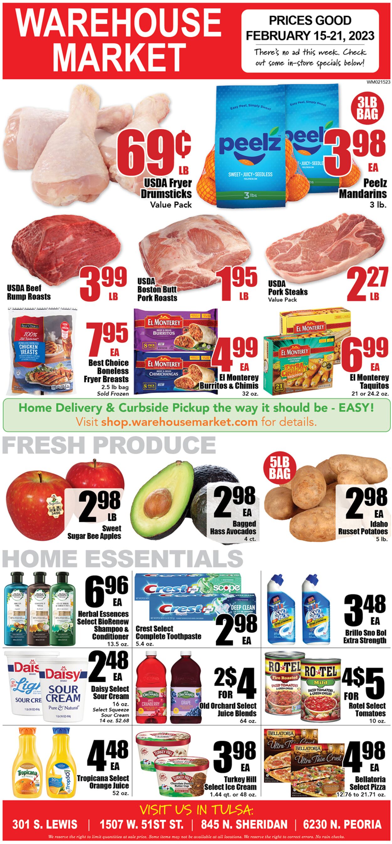 Warehouse Market Ad from 02/15/2023