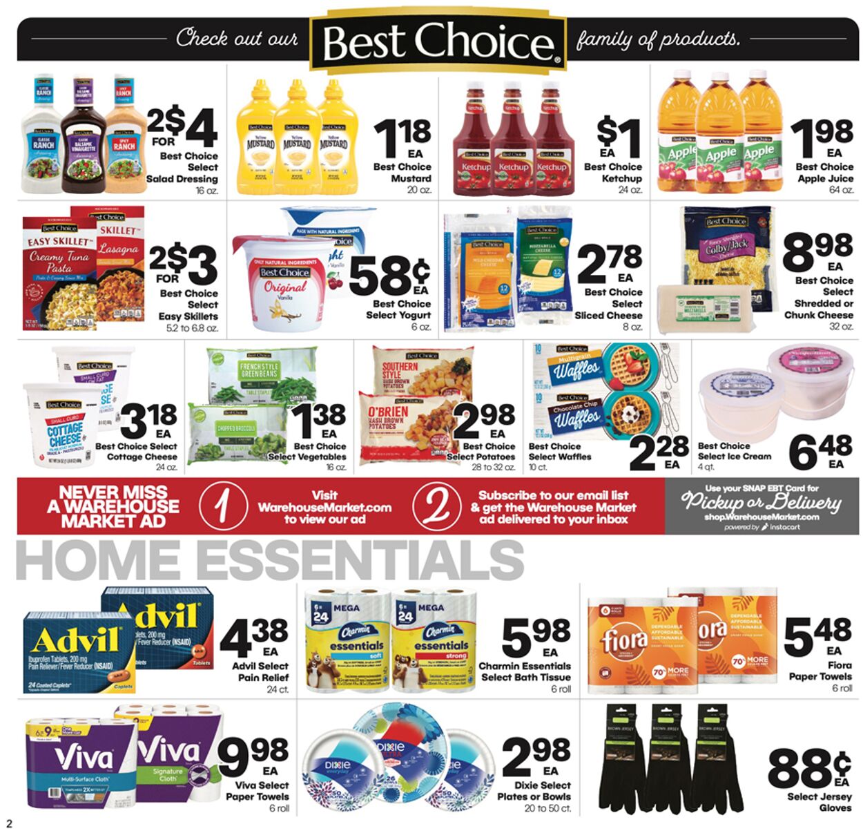 Warehouse Market Ad from 08/23/2023