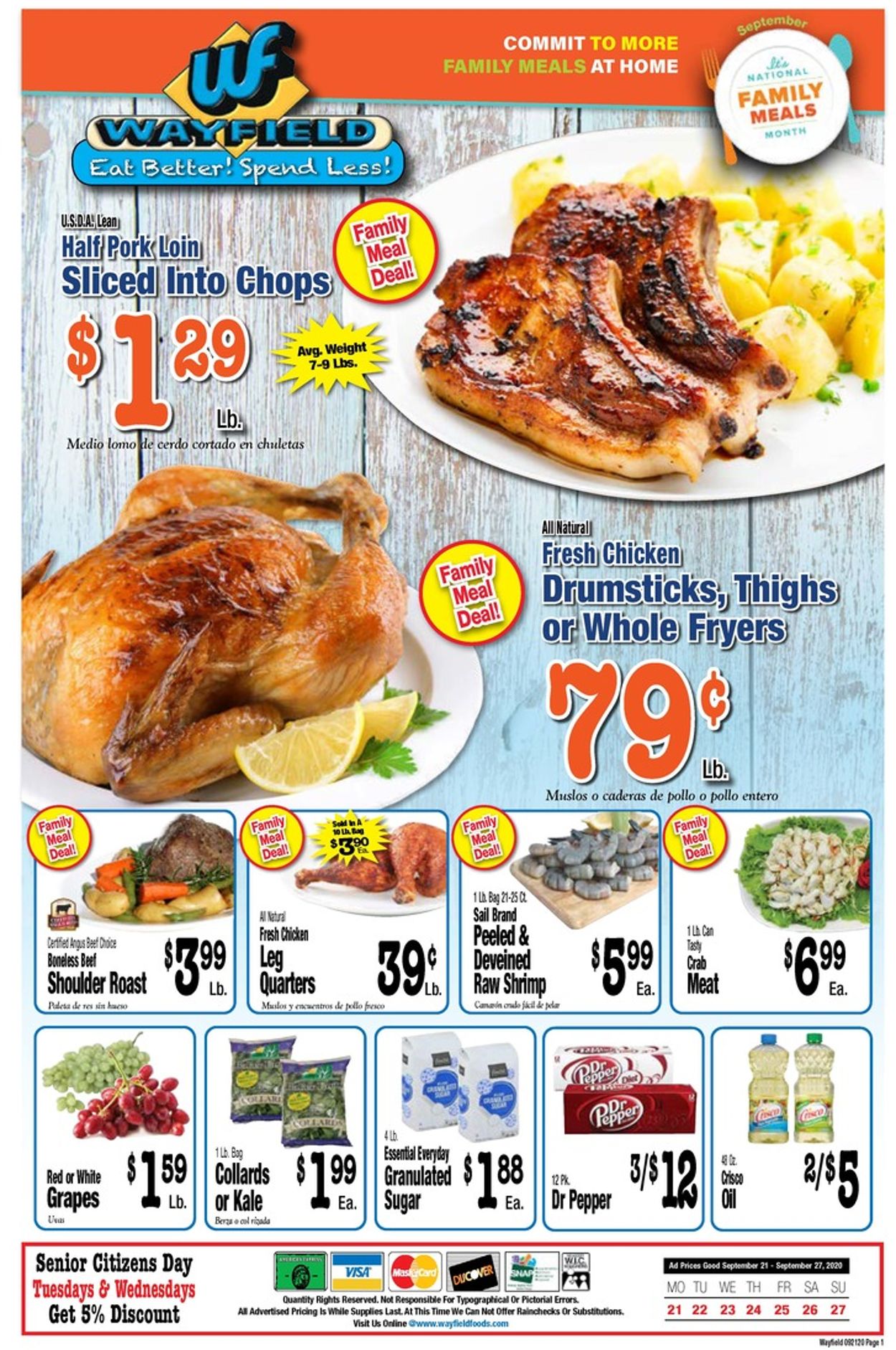Wayfield Ad from 09/21/2020