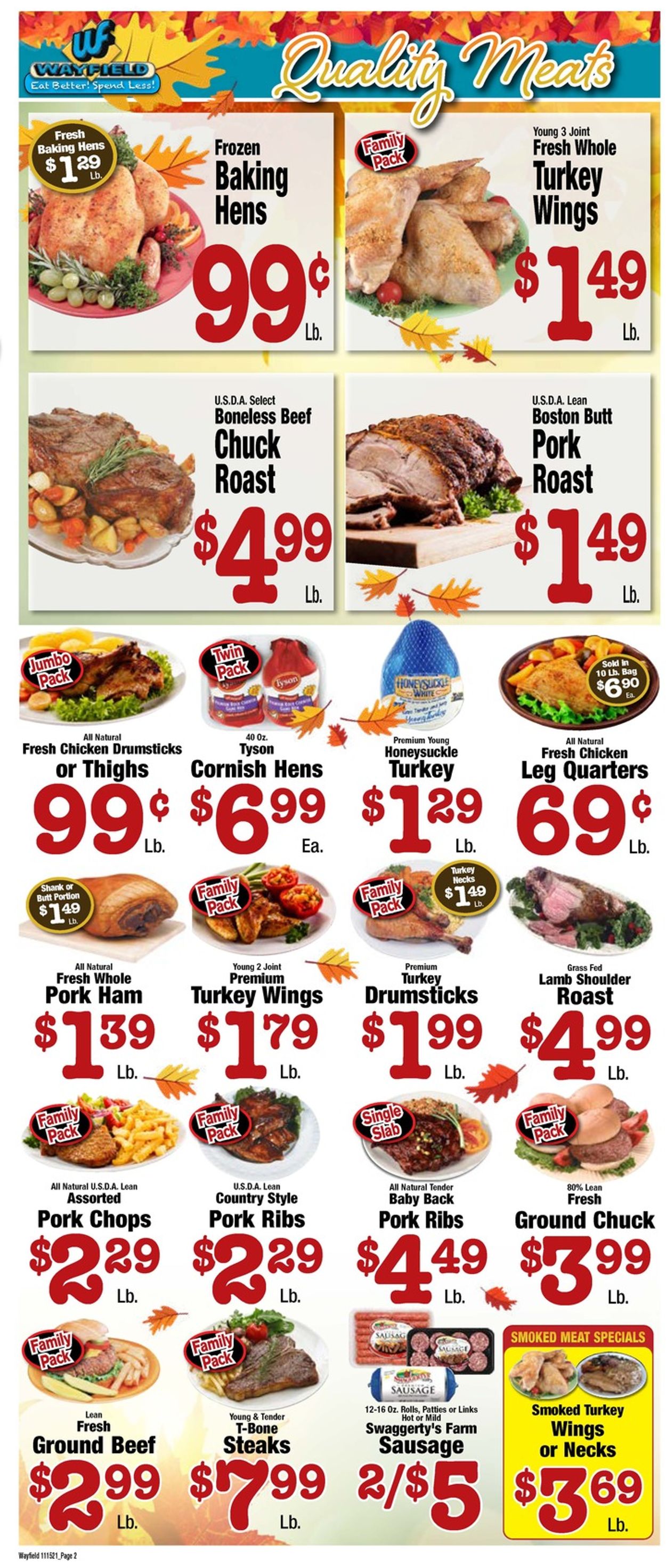 Wayfield Ad from 11/15/2021
