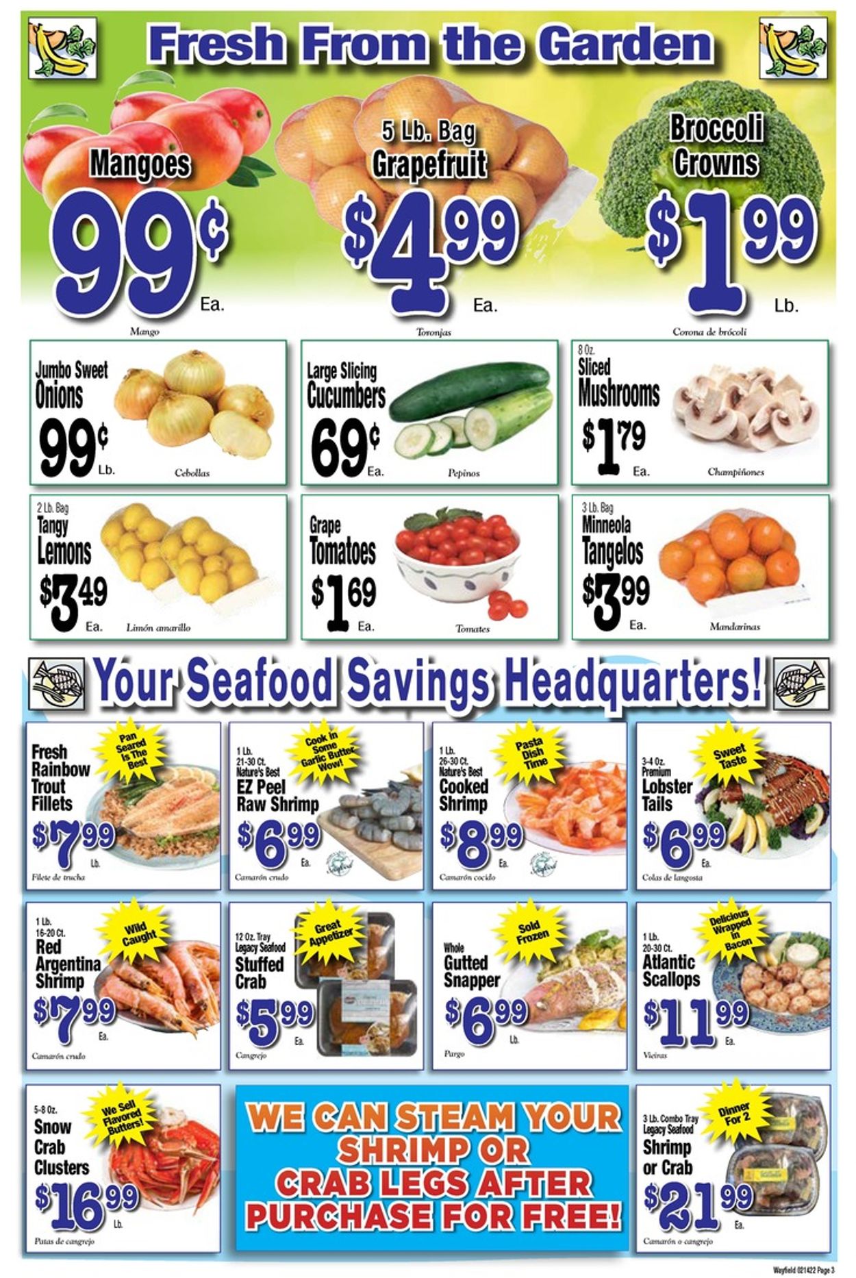 Wayfield Ad from 02/14/2022