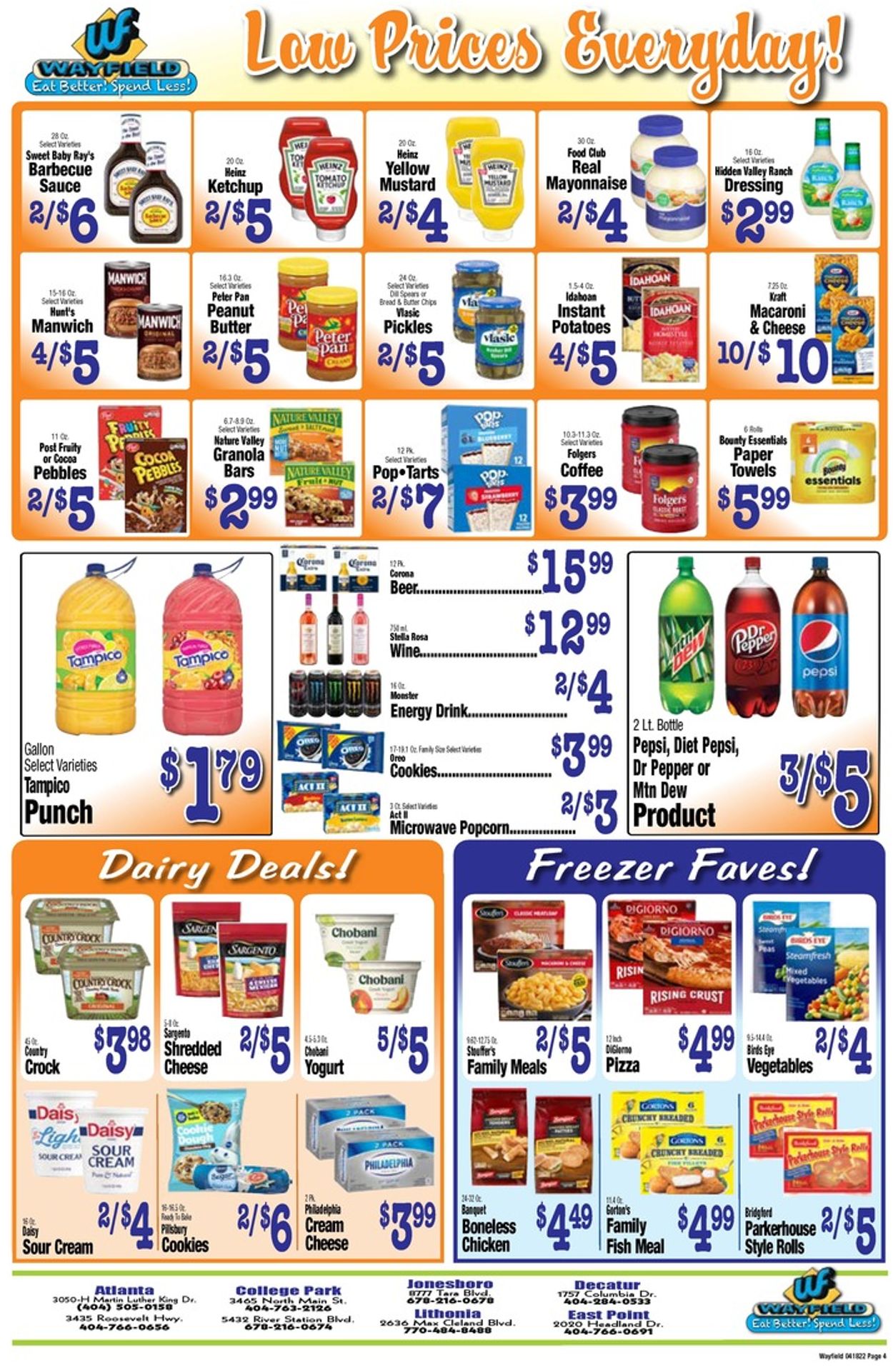 Wayfield Ad from 04/18/2022