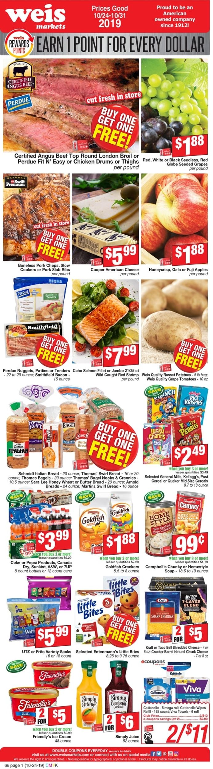 Weis Ad from 10/24/2019