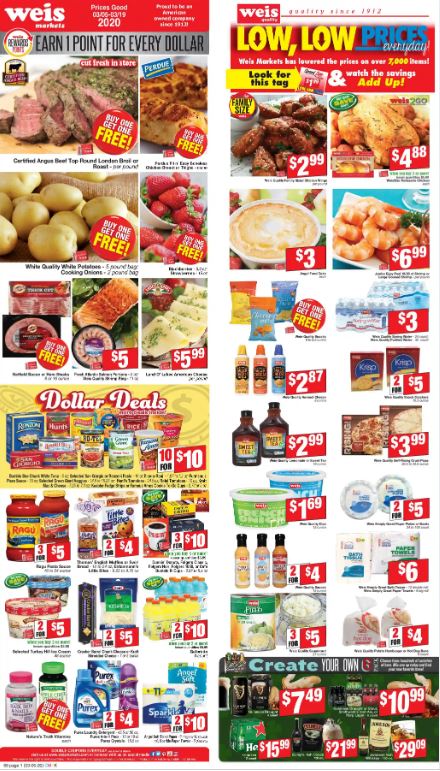Weis Ad from 03/05/2020