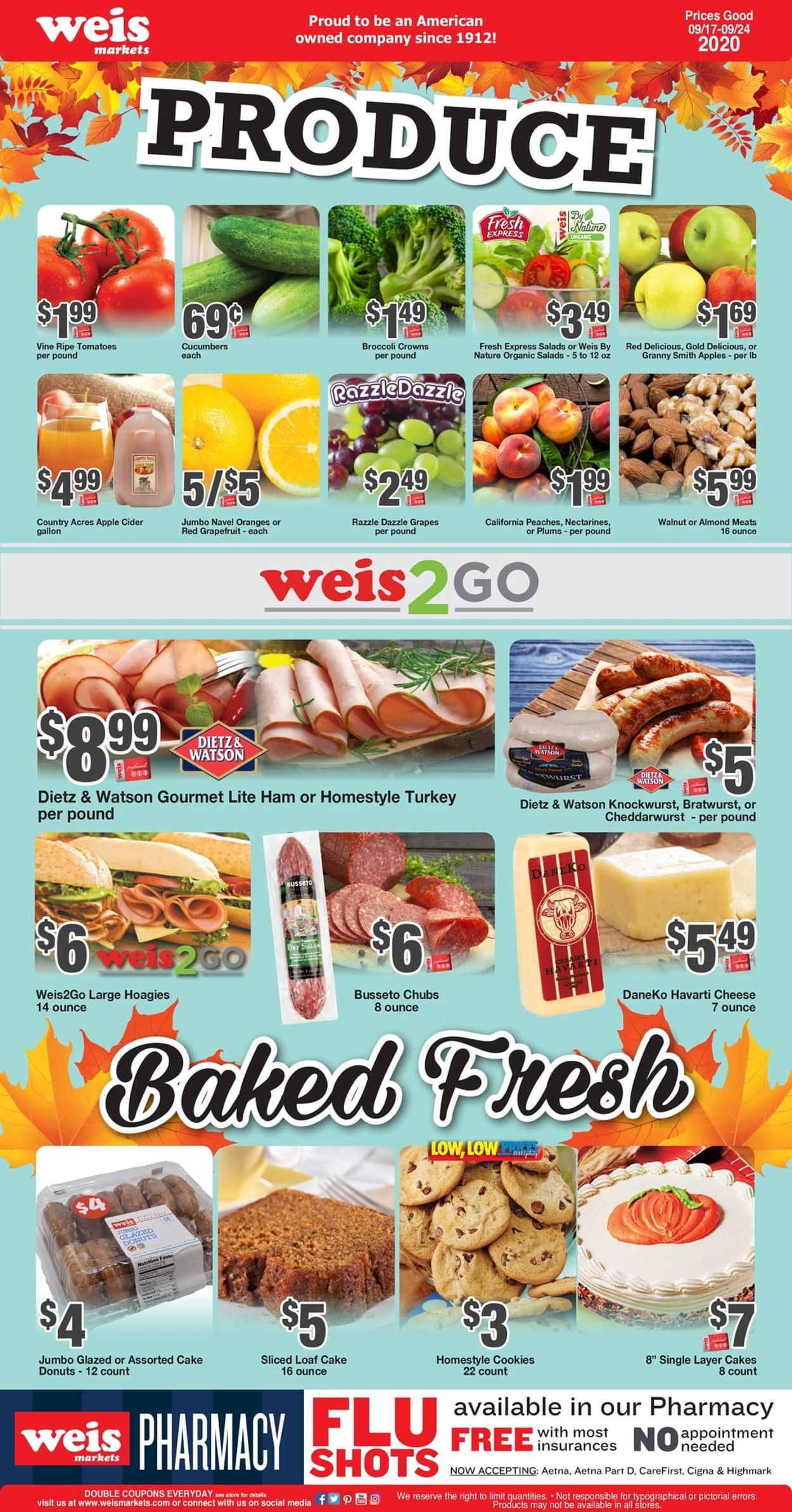 Weis Ad from 09/17/2020