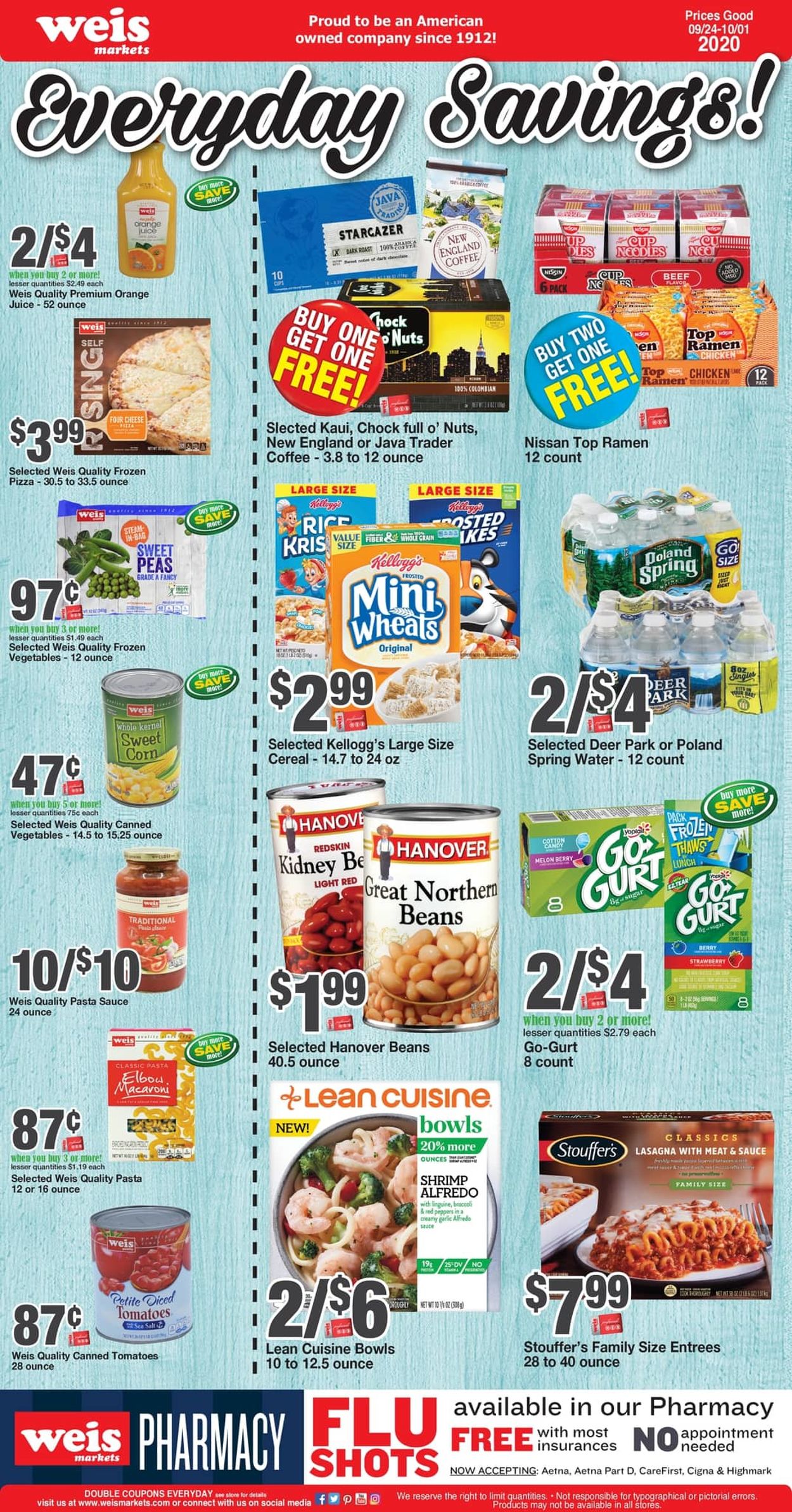 Weis Ad from 09/24/2020