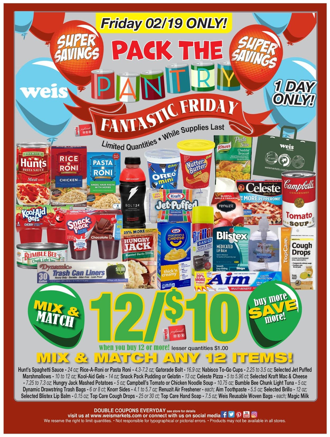 Weis Ad from 02/19/2021