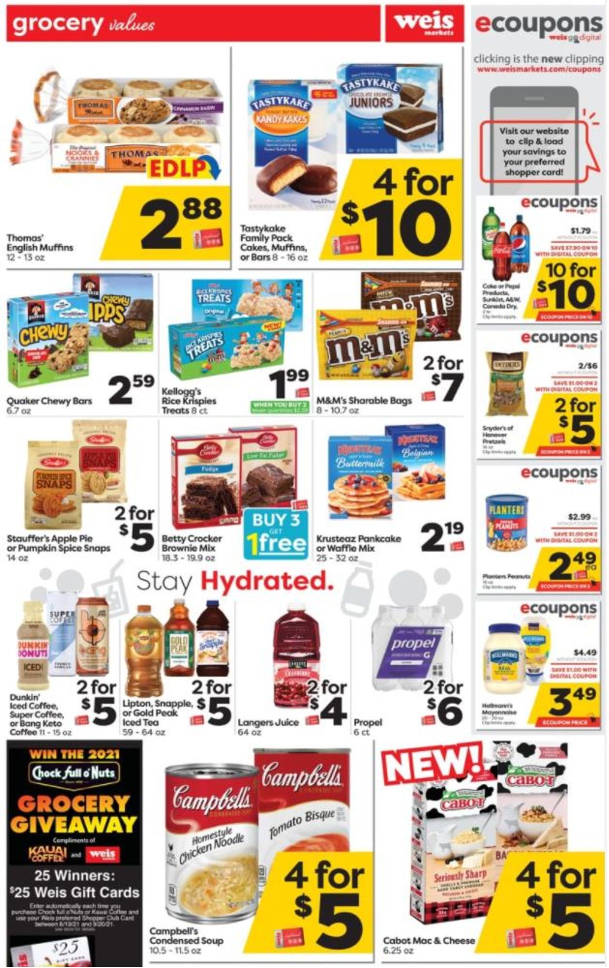 Weis Ad from 09/16/2021