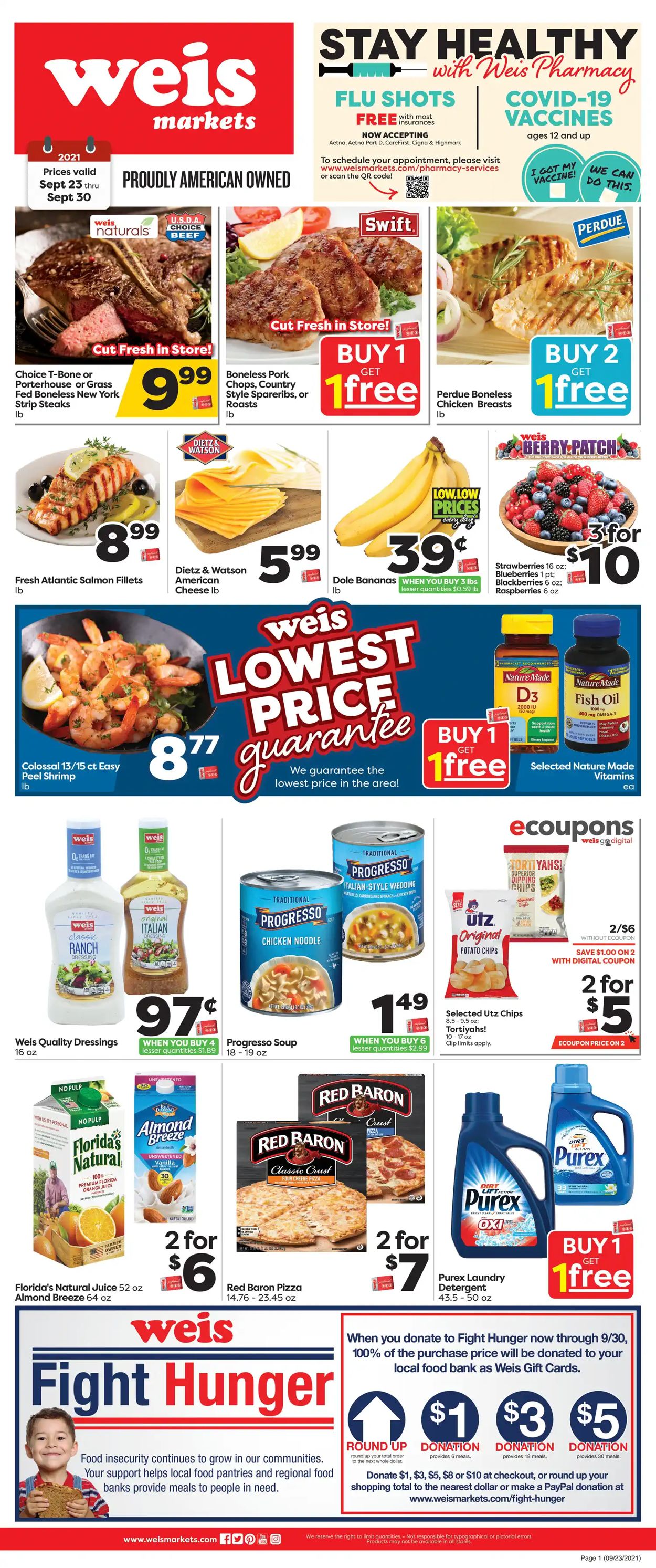 Weis Ad from 09/23/2021