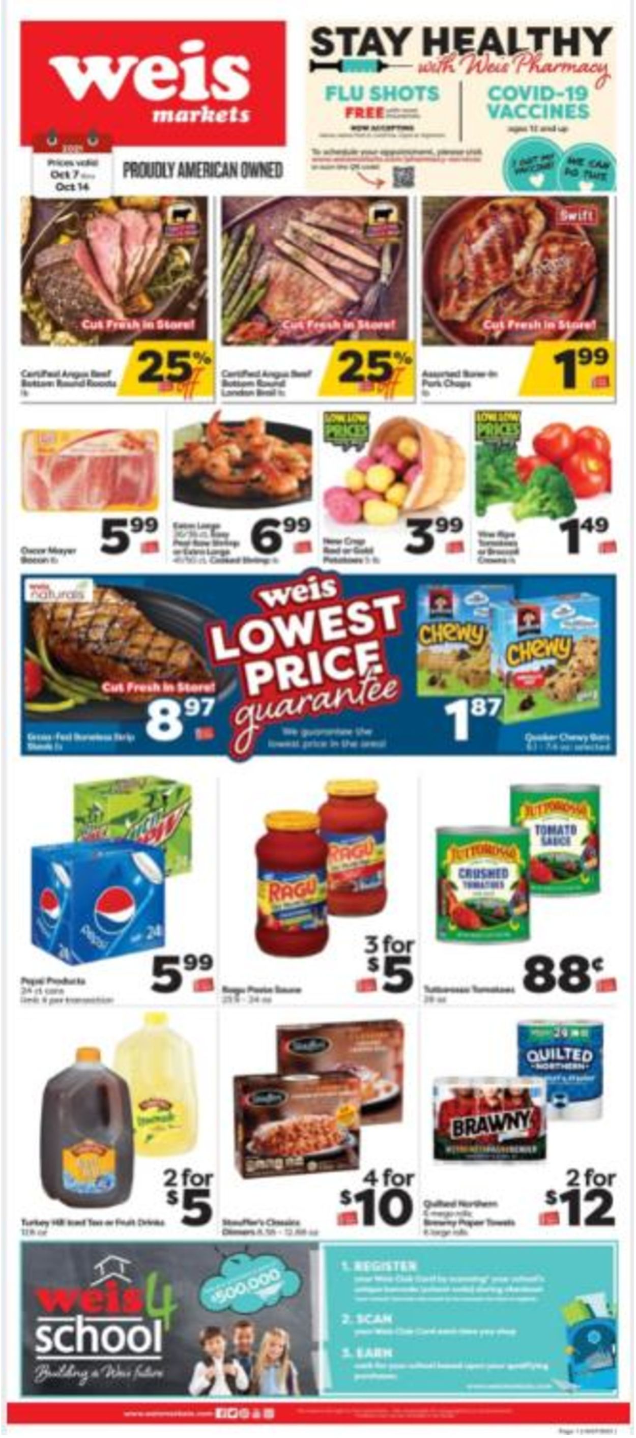 Weis Ad from 10/07/2021