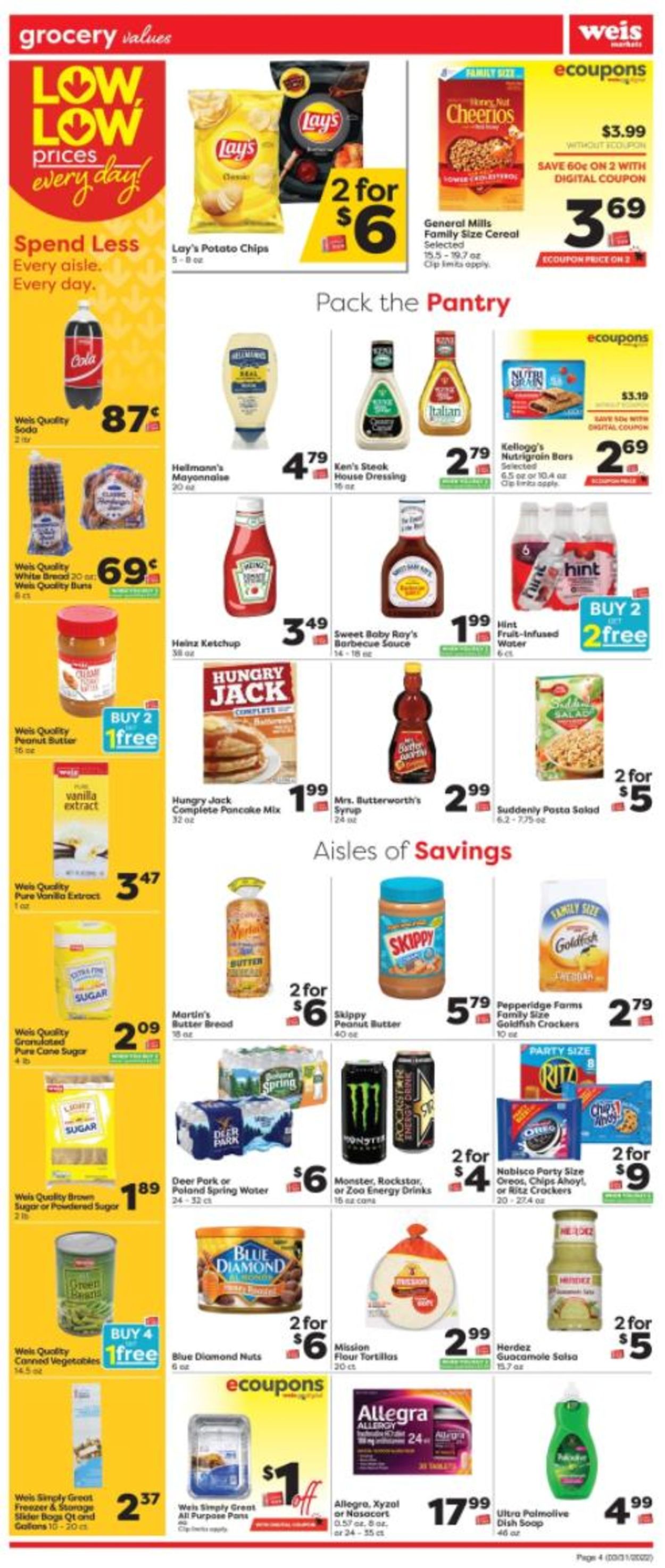 Weis Ad from 03/31/2022