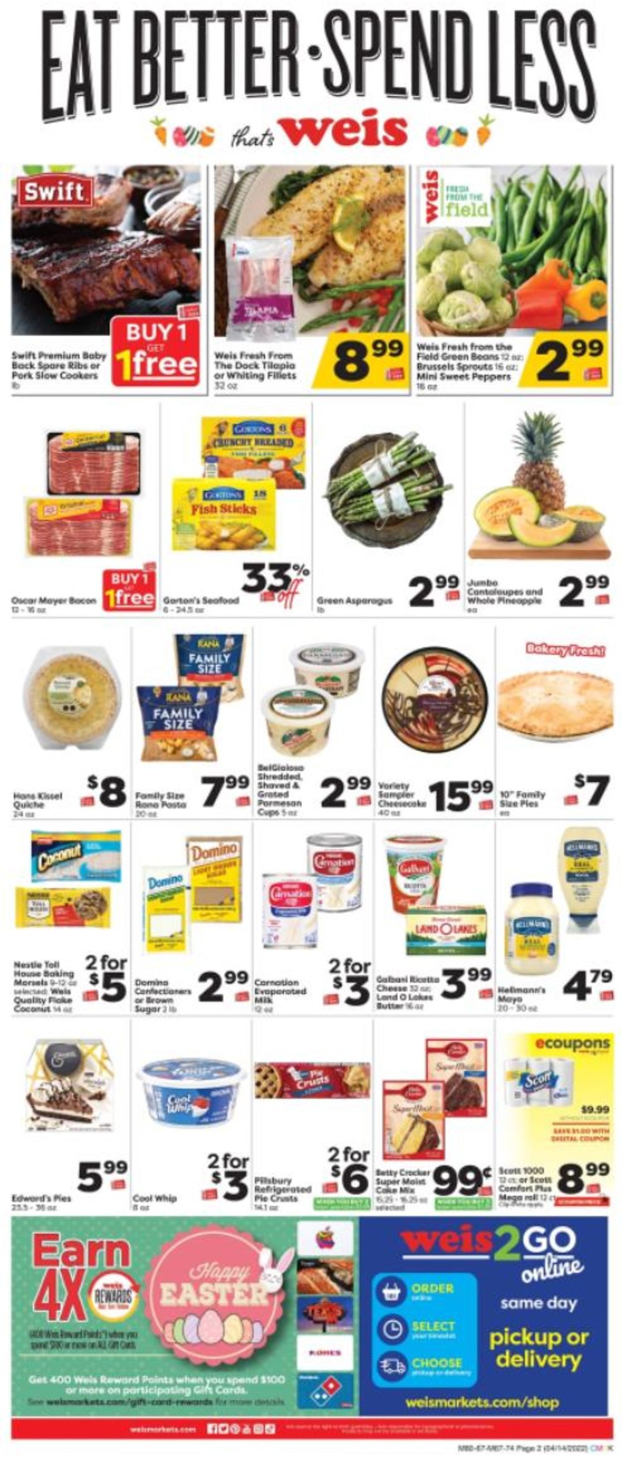 Weis Ad from 04/14/2022