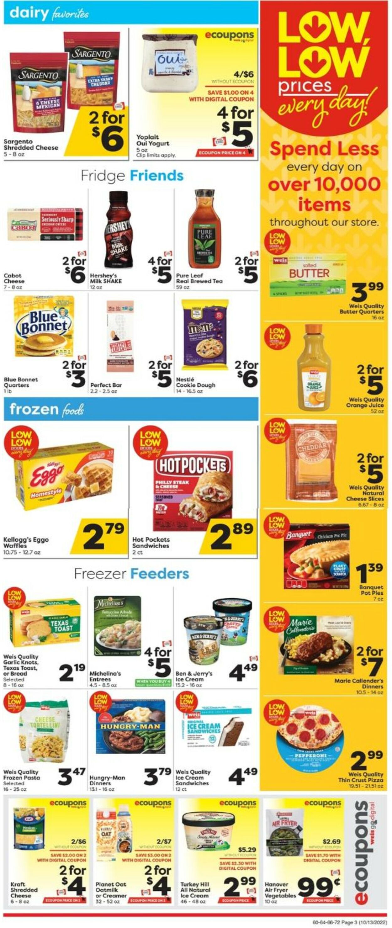 Weis Ad from 10/13/2022