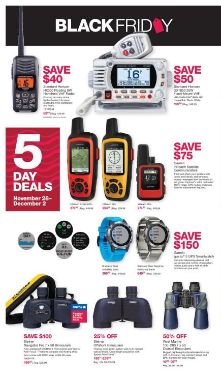 West Marine Ad from 11/28/2019