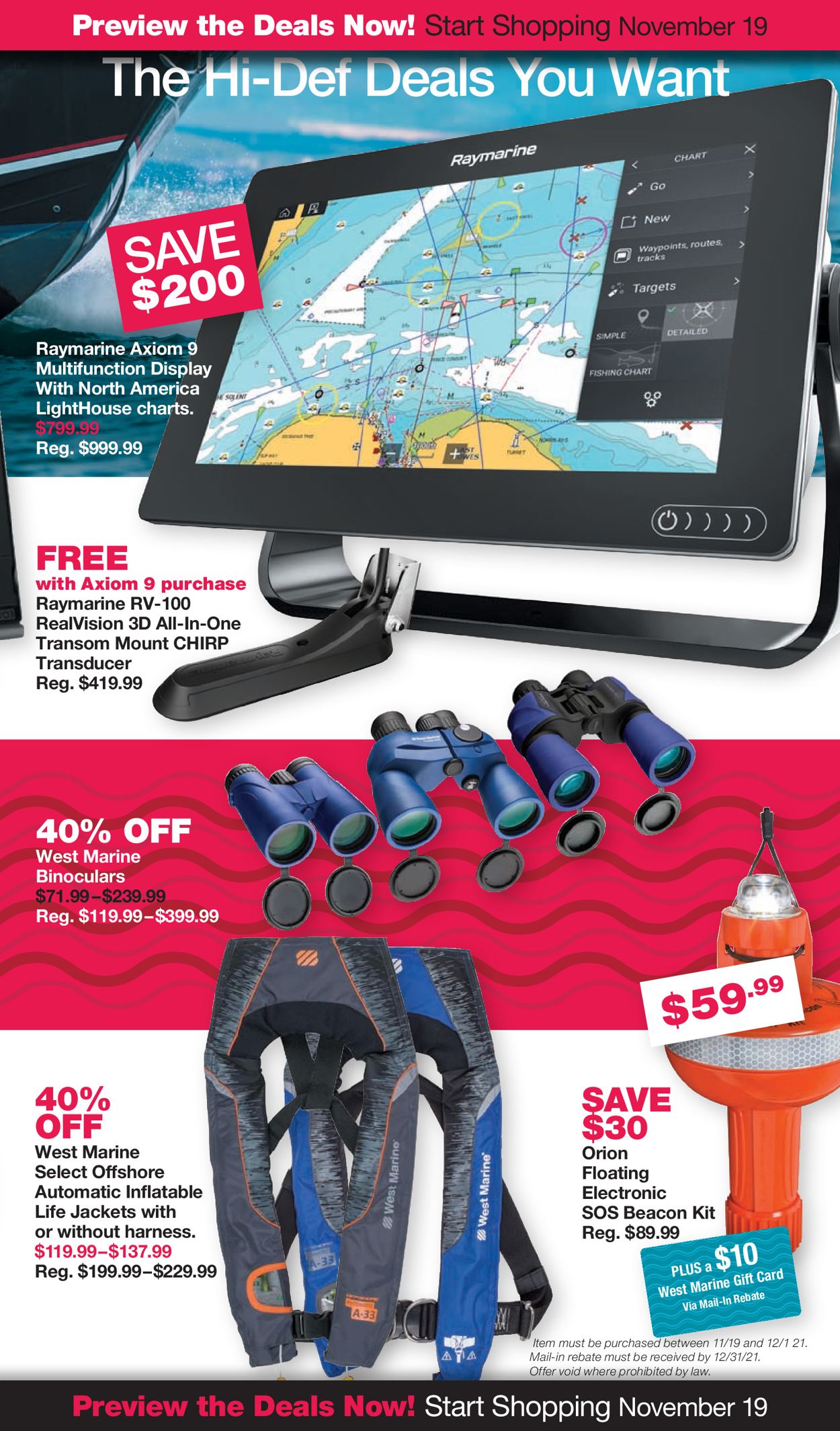 West Marine Ad from 11/19/2021