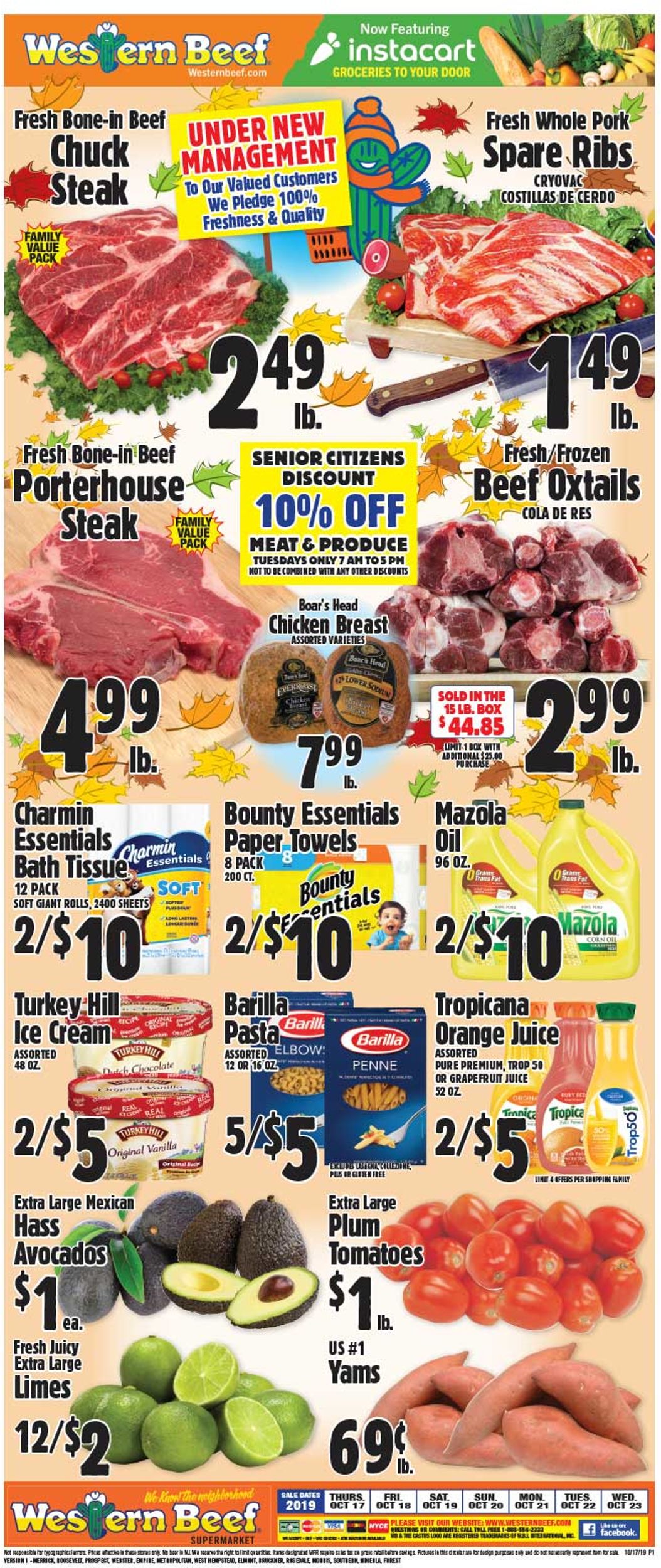Western Beef Ad from 10/17/2019