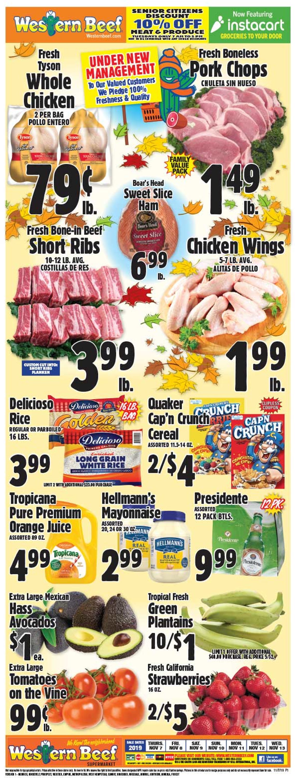Western Beef Ad from 11/07/2019