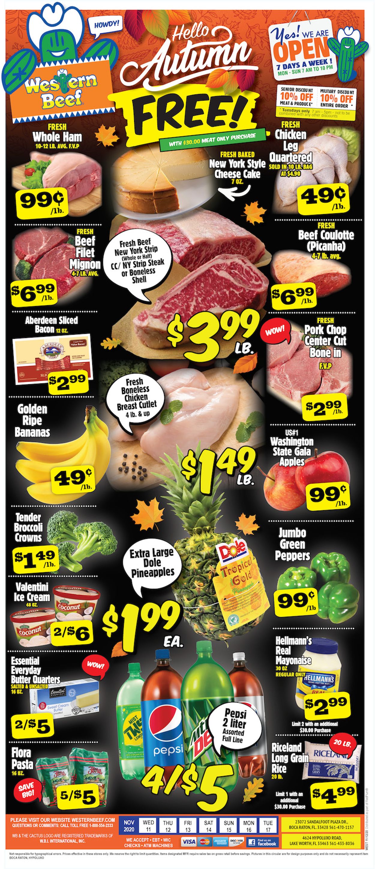 Western Beef Ad from 11/11/2020