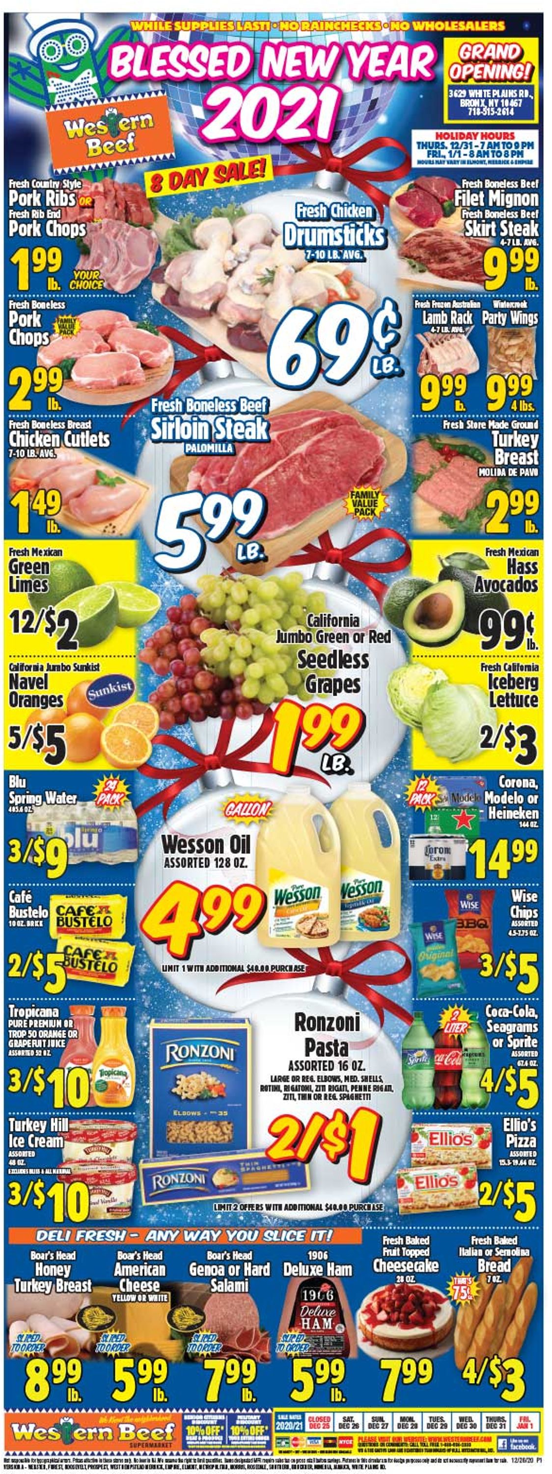 Western Beef Ad from 12/26/2020