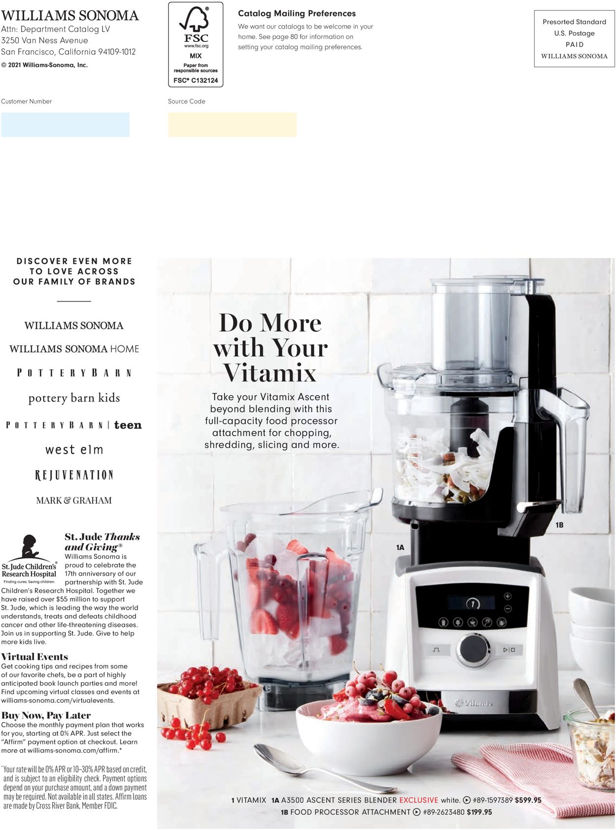 Williams-Sonoma Ad from 11/02/2021