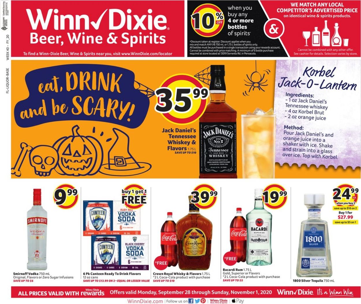 Winn Dixie Ad from 09/28/2020