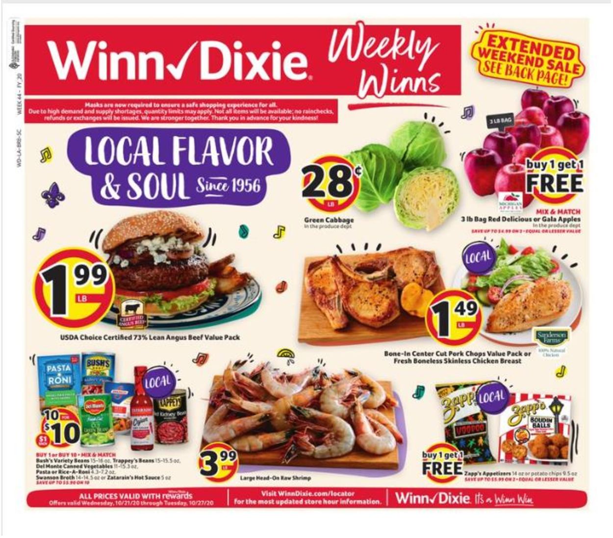 Winn Dixie Ad from 10/21/2020