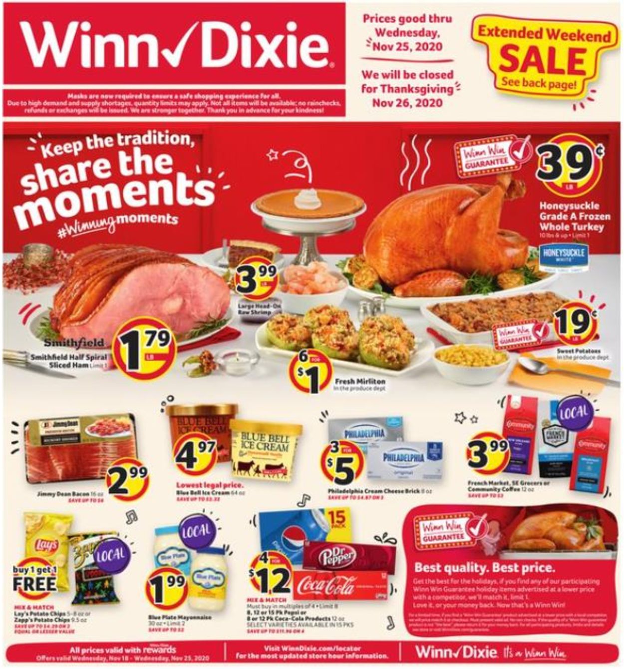 Winn Dixie Ad from 11/18/2020