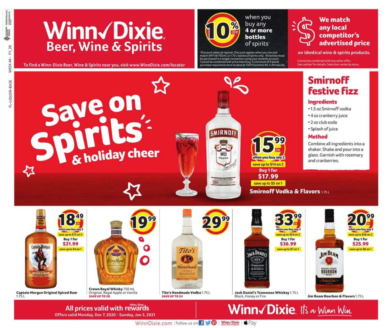 Winn Dixie Ad from 12/07/2020