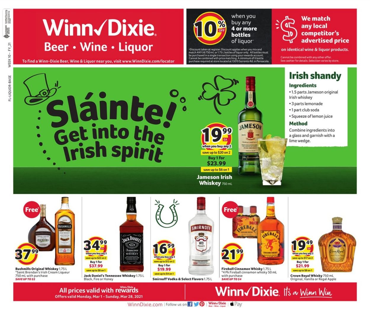 Winn Dixie Ad from 03/01/2021