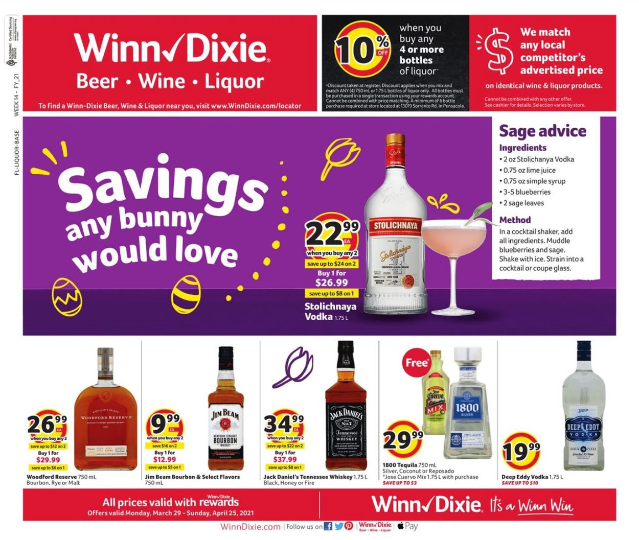 Winn Dixie Ad from 03/29/2021