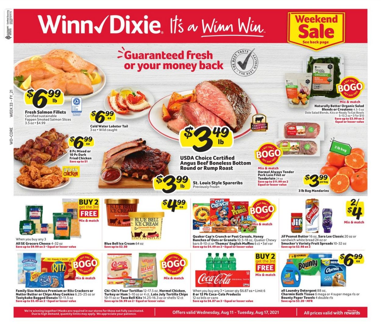 Winn Dixie Ad from 08/11/2021