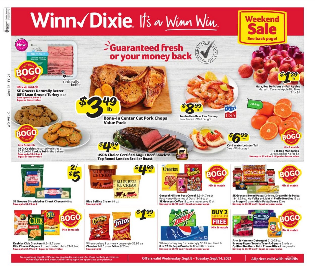 Winn Dixie Ad from 09/08/2021