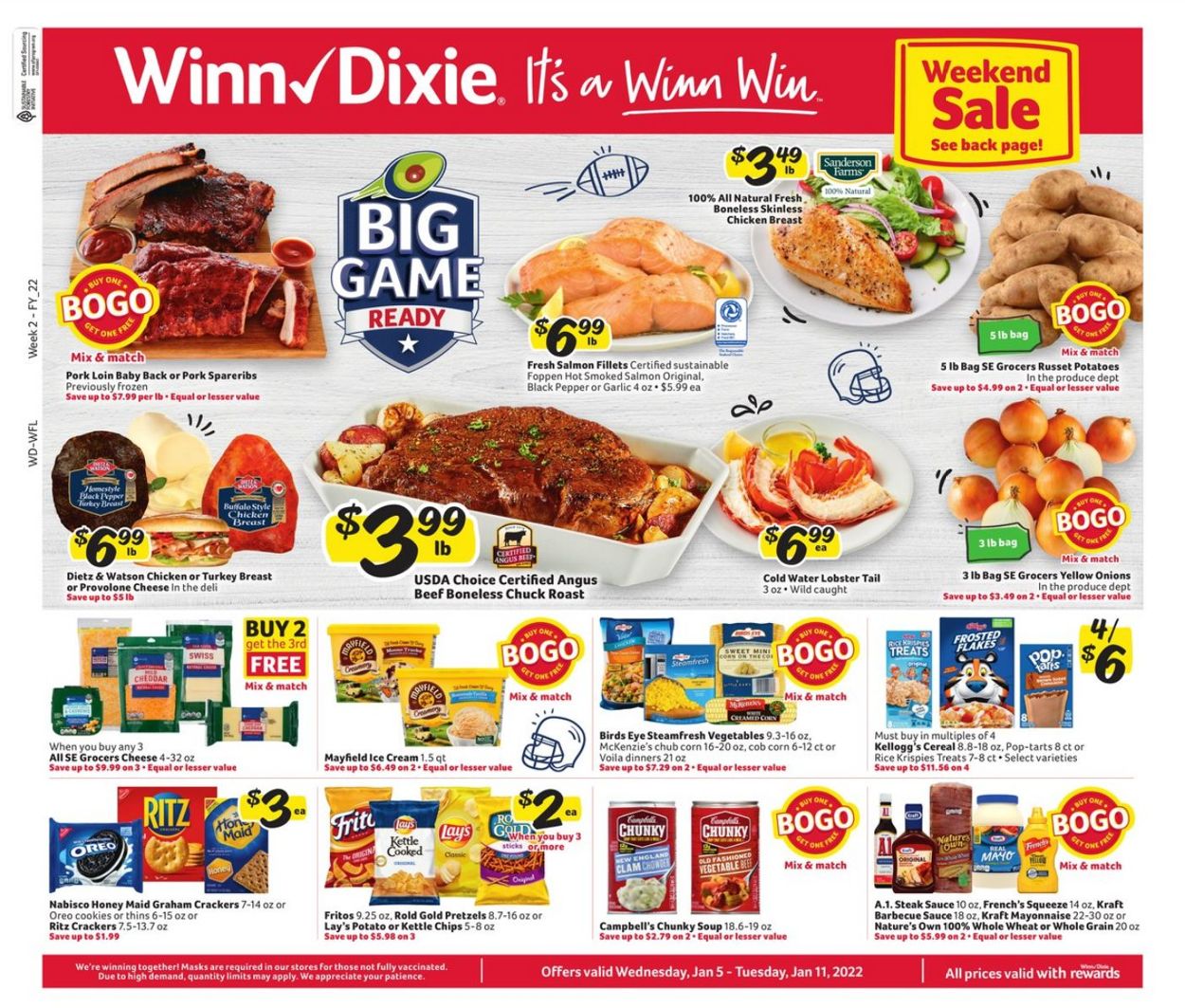 Winn Dixie Ad from 01/05/2022