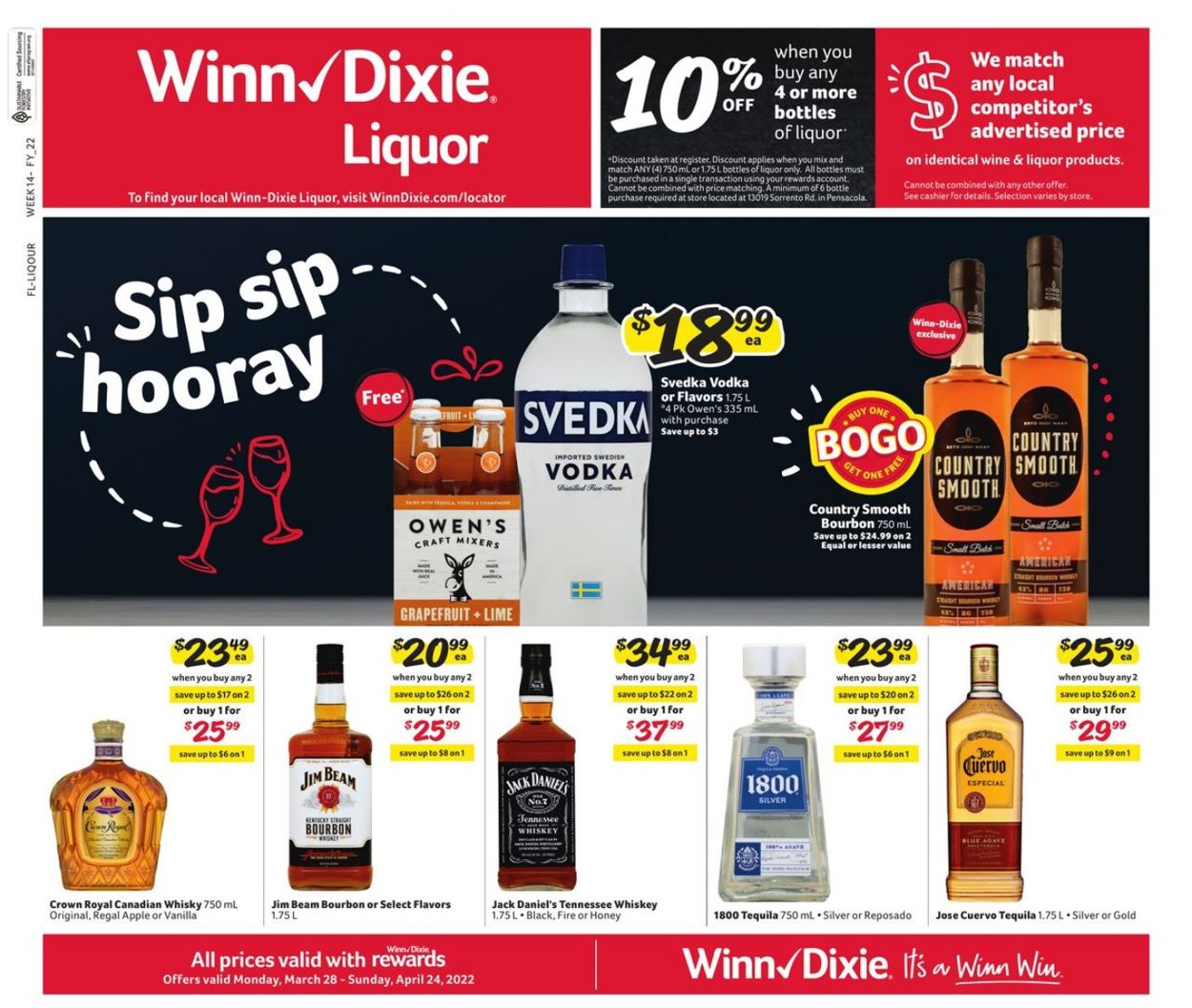 Winn Dixie Ad from 03/28/2022