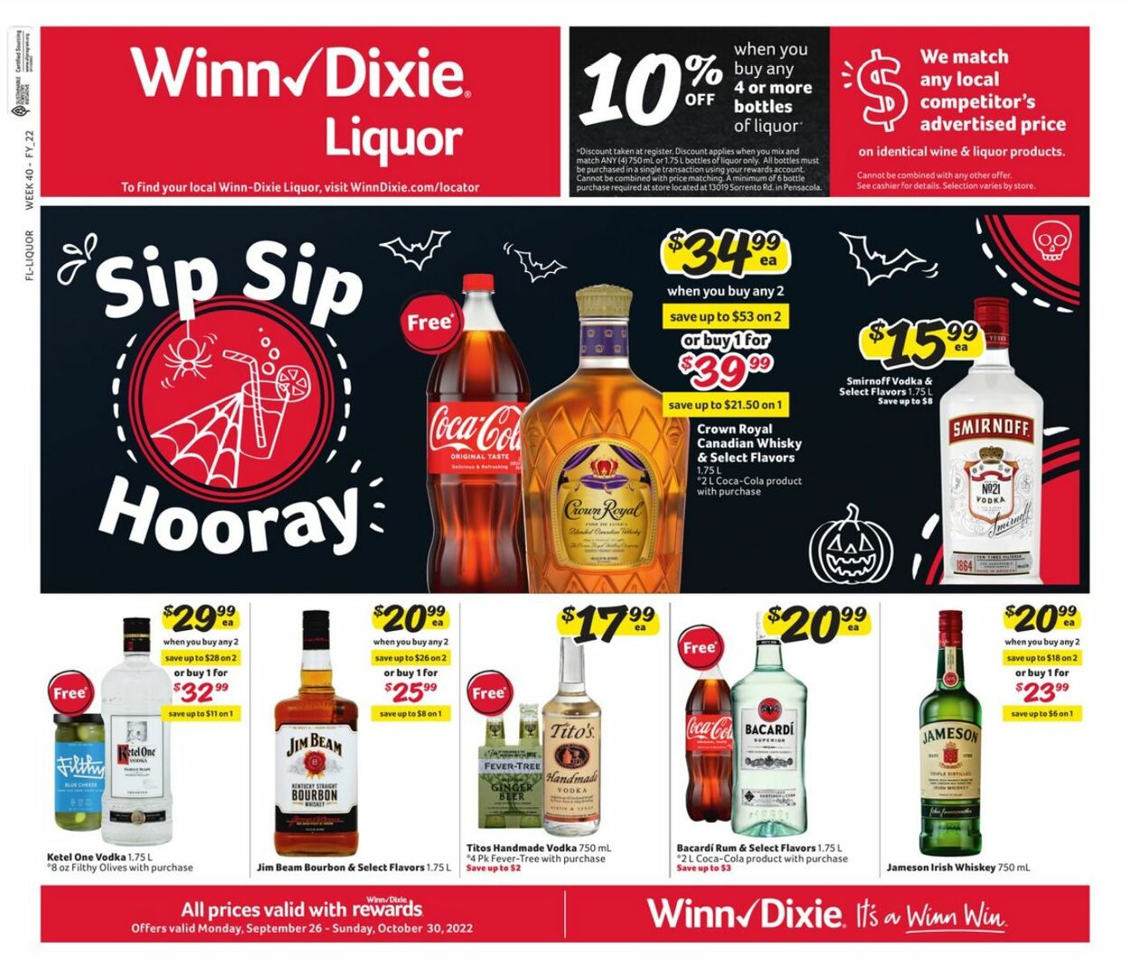 Winn Dixie Ad from 09/26/2022