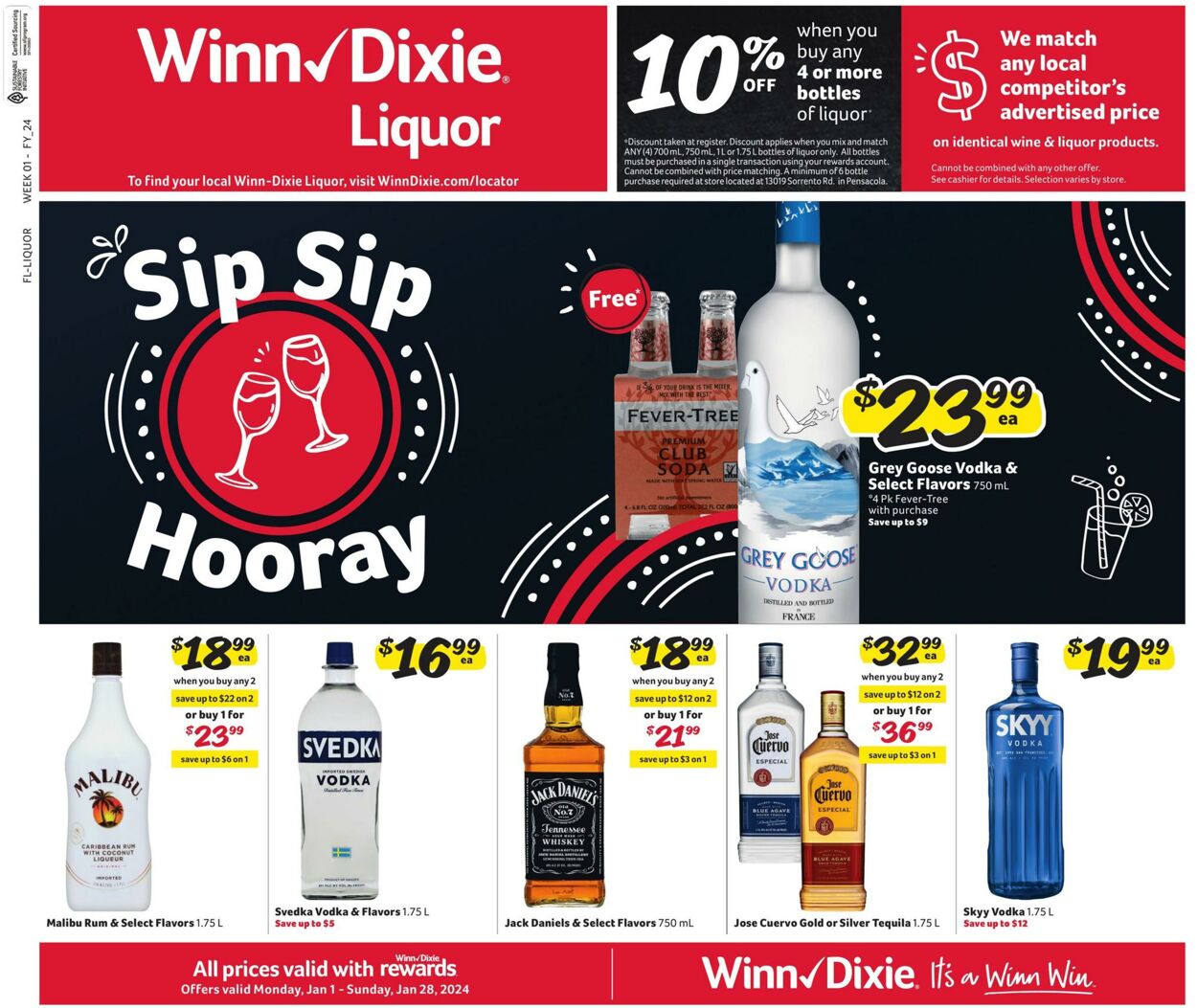 Winn Dixie Ad from 01/01/2024