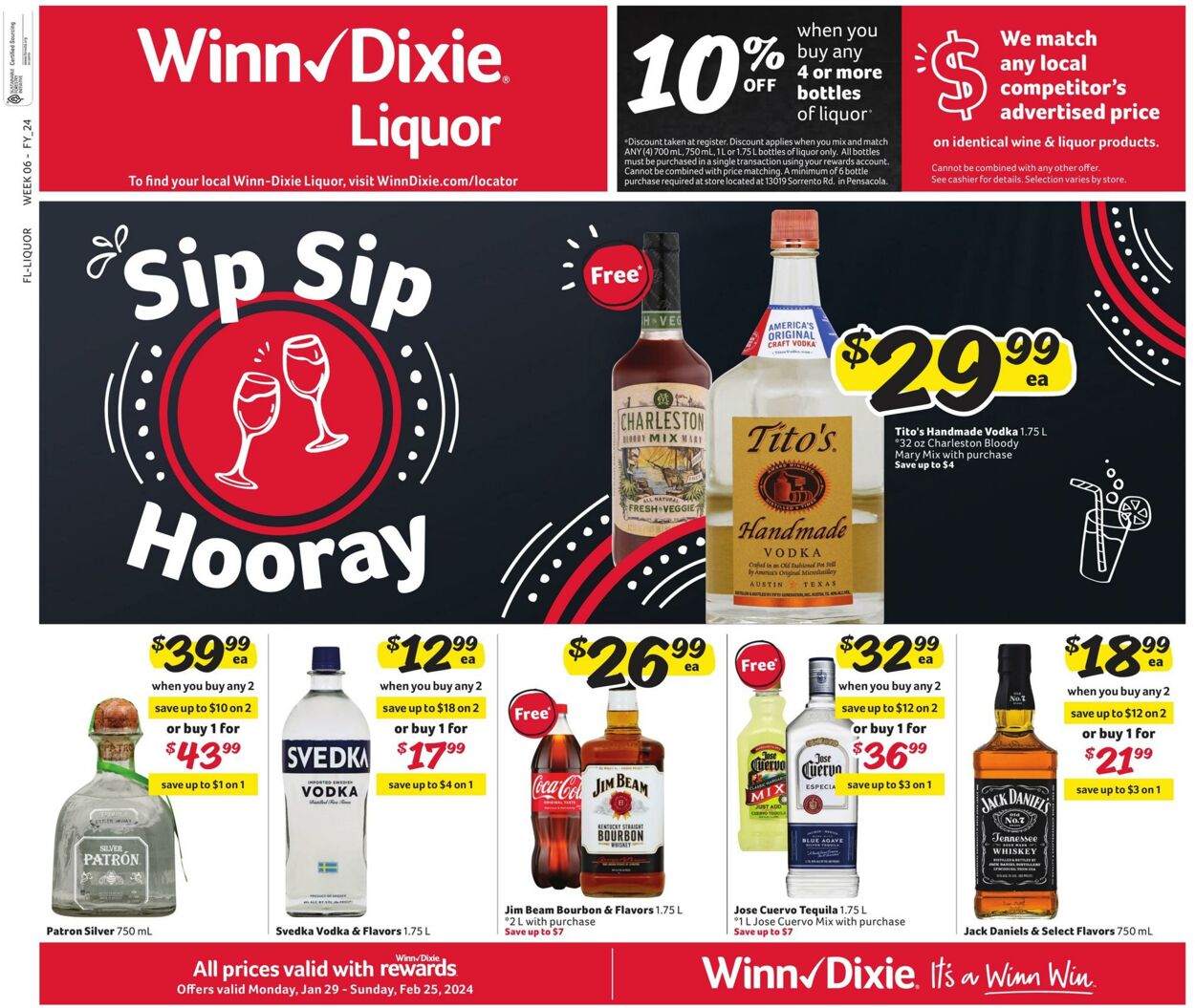 Winn Dixie Ad from 01/29/2024