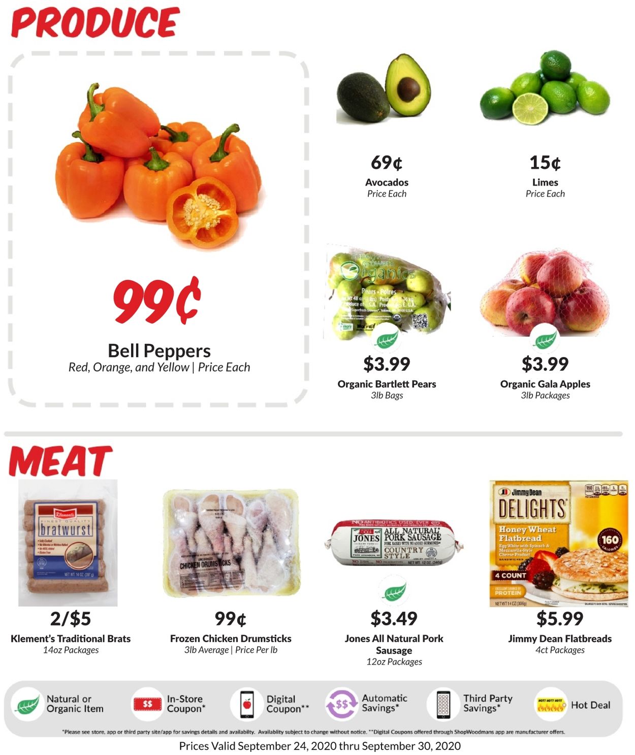 Woodman's Market Ad from 09/24/2020