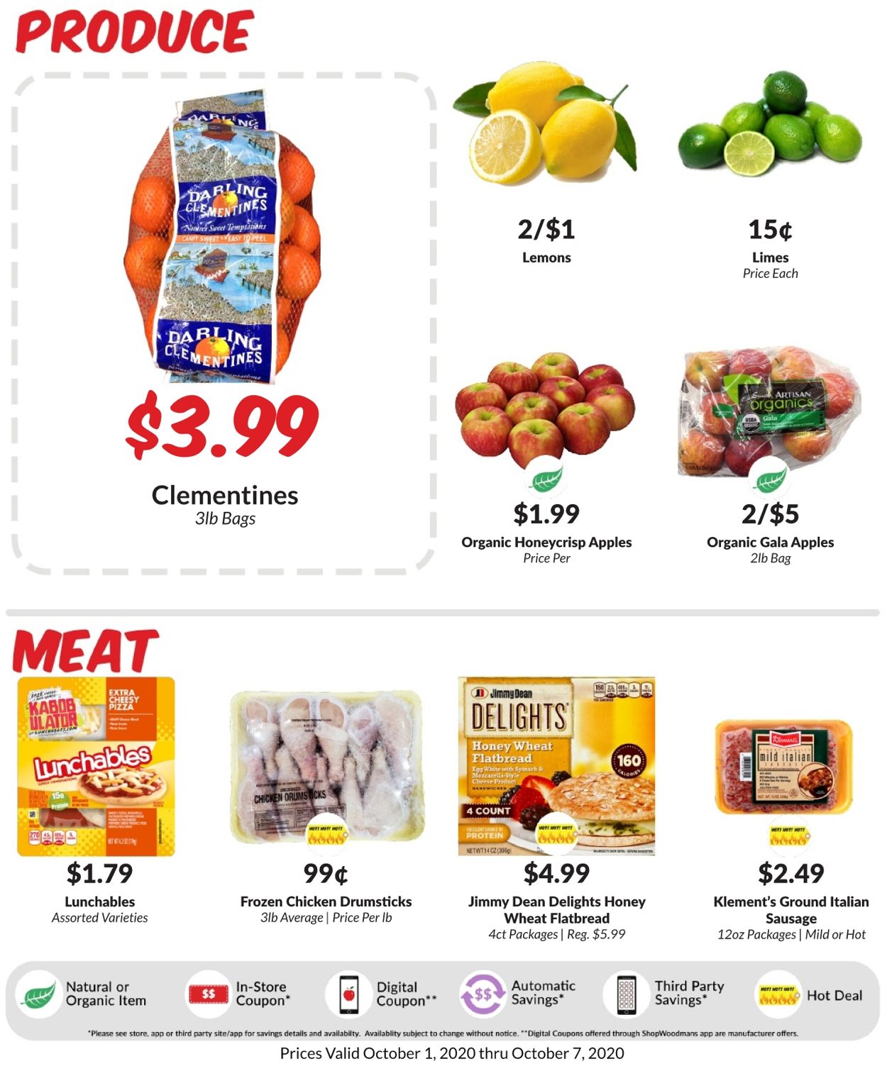 Woodman's Market Ad from 10/01/2020