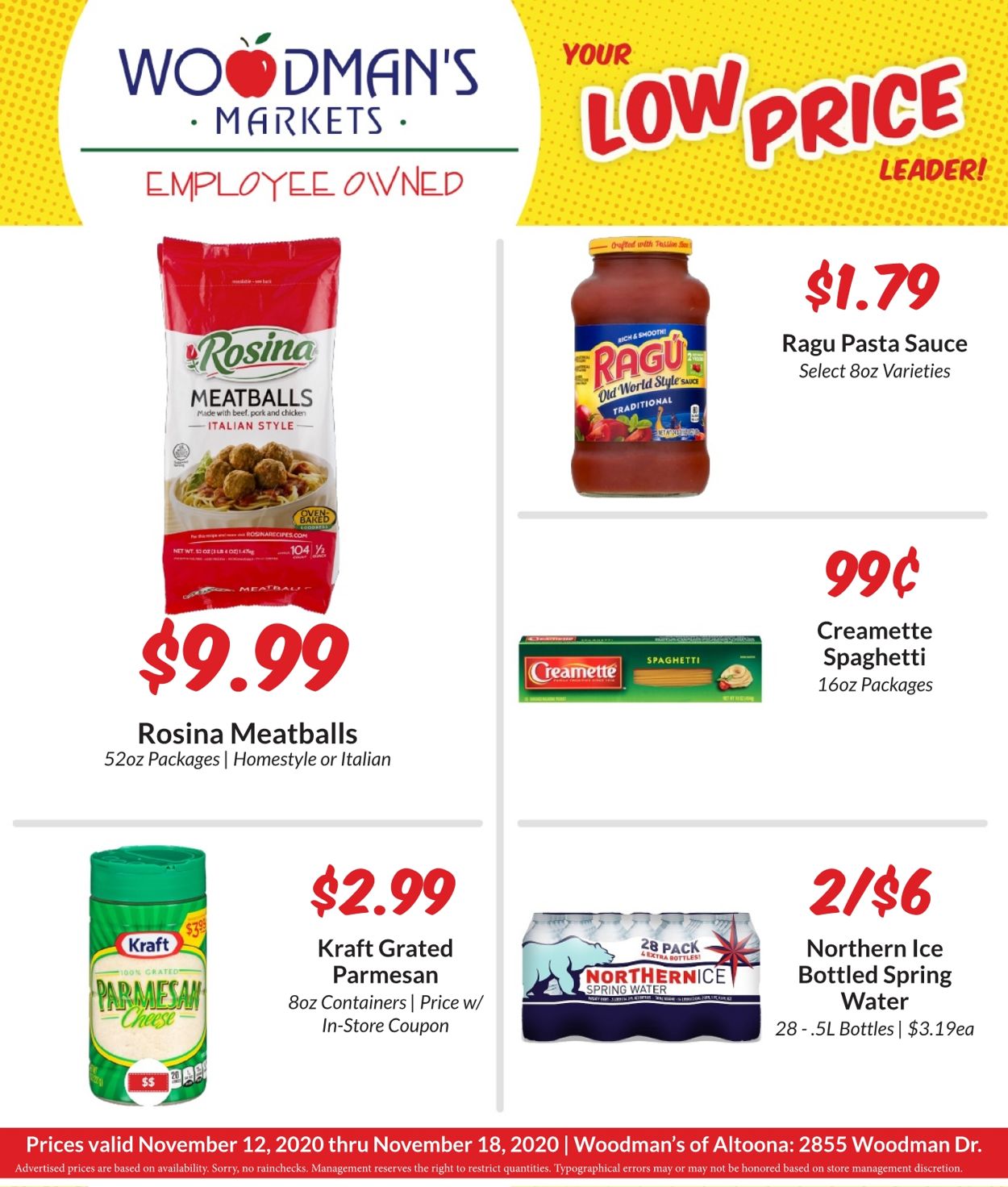 Woodman's Market Ad from 11/12/2020