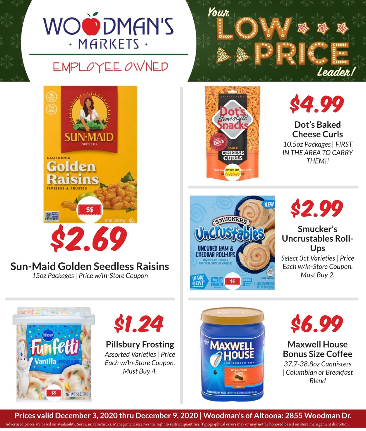 Woodman's Market Ad from 12/03/2020